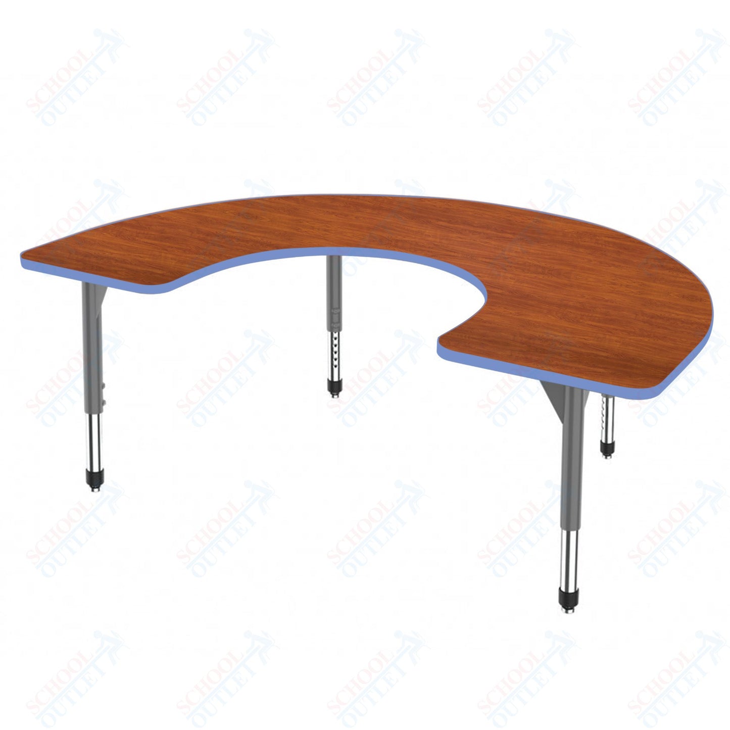 Marco Premier Series Horseshoe Stand-Up Table 60" x 66" Adjustable Height 32"-42" (43-2270-MA)
