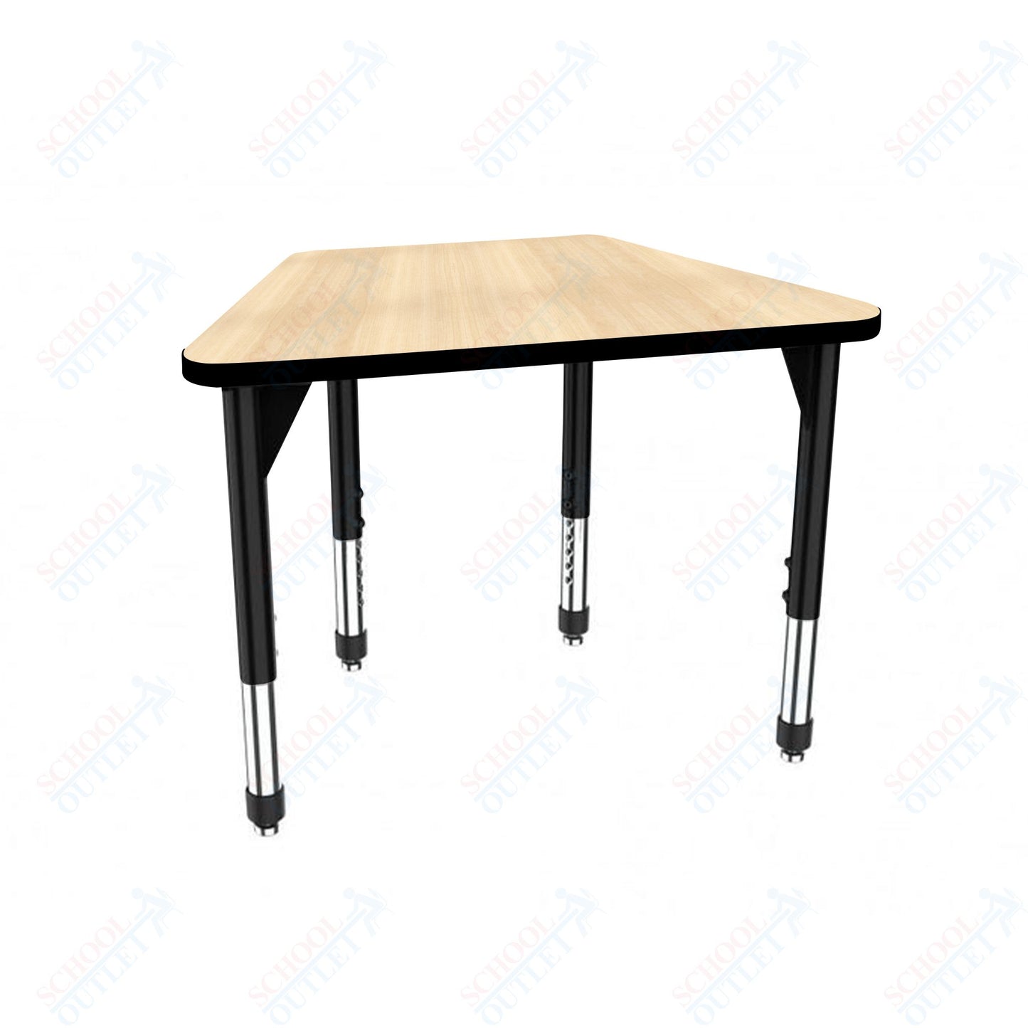 Marco Premier Series Trapezoid Collaborative Desk 31" x 20" Adjustable Height 21"-31" (43-2283-MB)