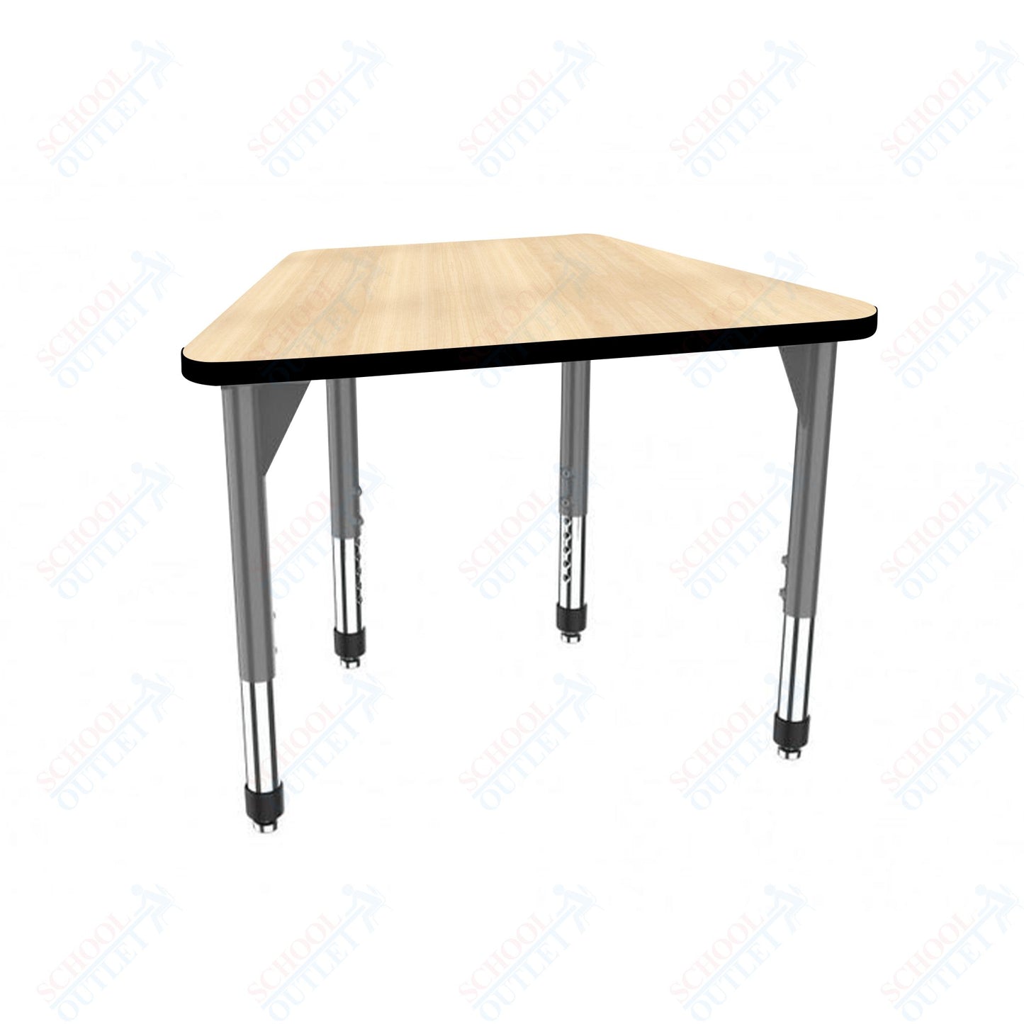 Marco Premier Series Trapezoid Collaborative Desk 31" x 20" Adjustable Height 21"-31" (43-2283-MB)