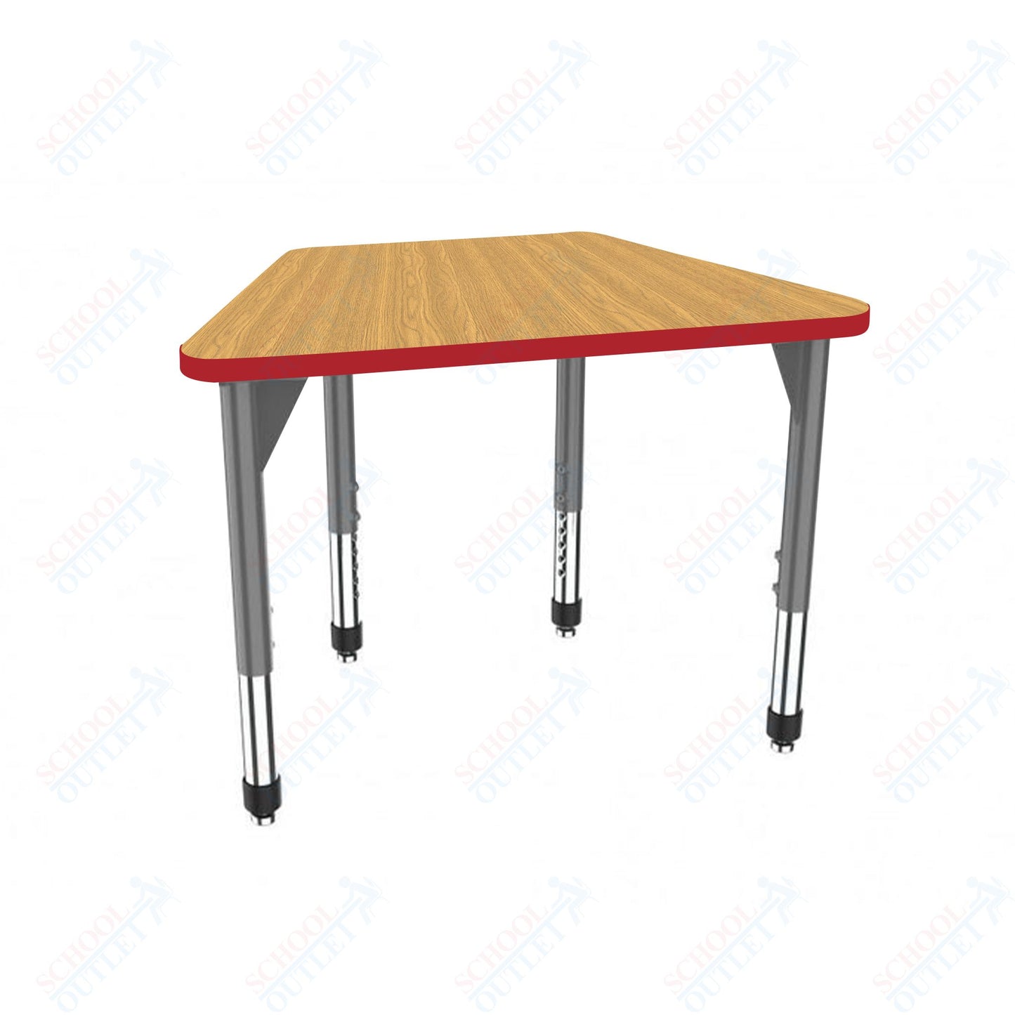 Marco Premier Series Trapezoid Collaborative Desk 31" x 20" Adjustable Height 21"-31" (43-2283-MB)