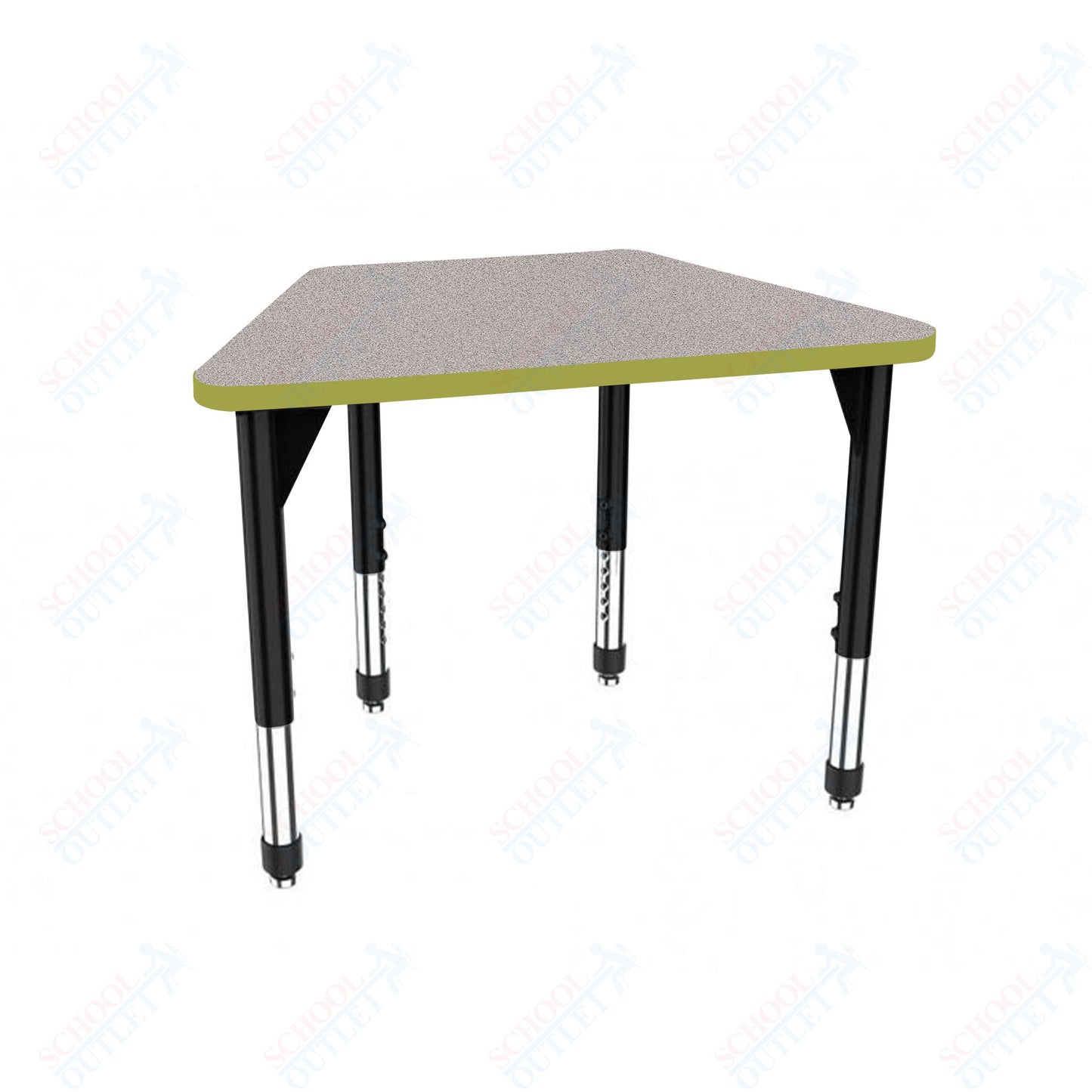 Marco Premier Series Trapezoid Collaborative Desk 31" x 20" Adjustable Height 21"-31" (43-2283-MB)