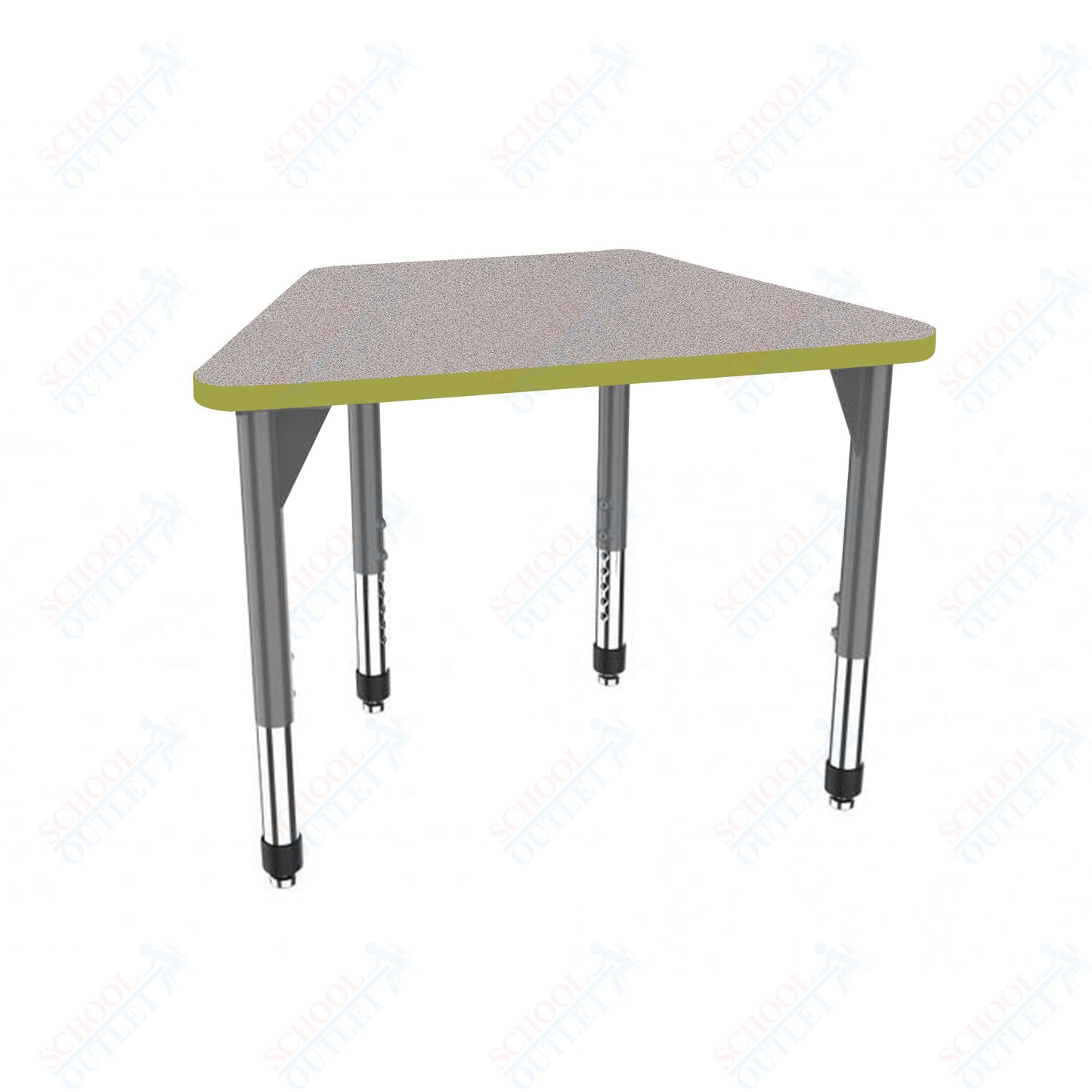Marco Premier Series Trapezoid Collaborative Desk 31" x 20" Adjustable Height 21"-31" (43-2283-MB)