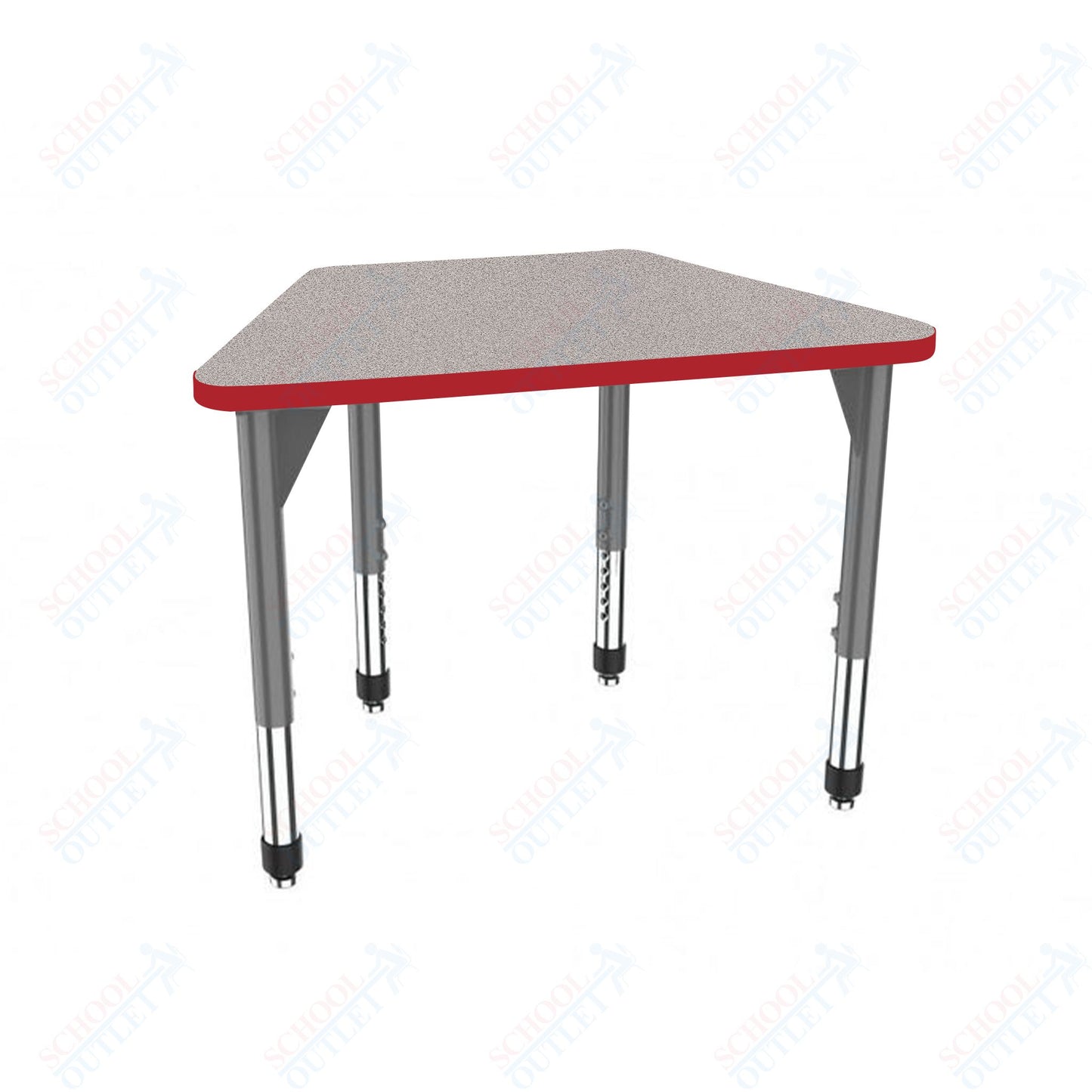 Marco Premier Series Trapezoid Collaborative Desk 31" x 20" Adjustable Height 21"-31" (43-2283-MB)