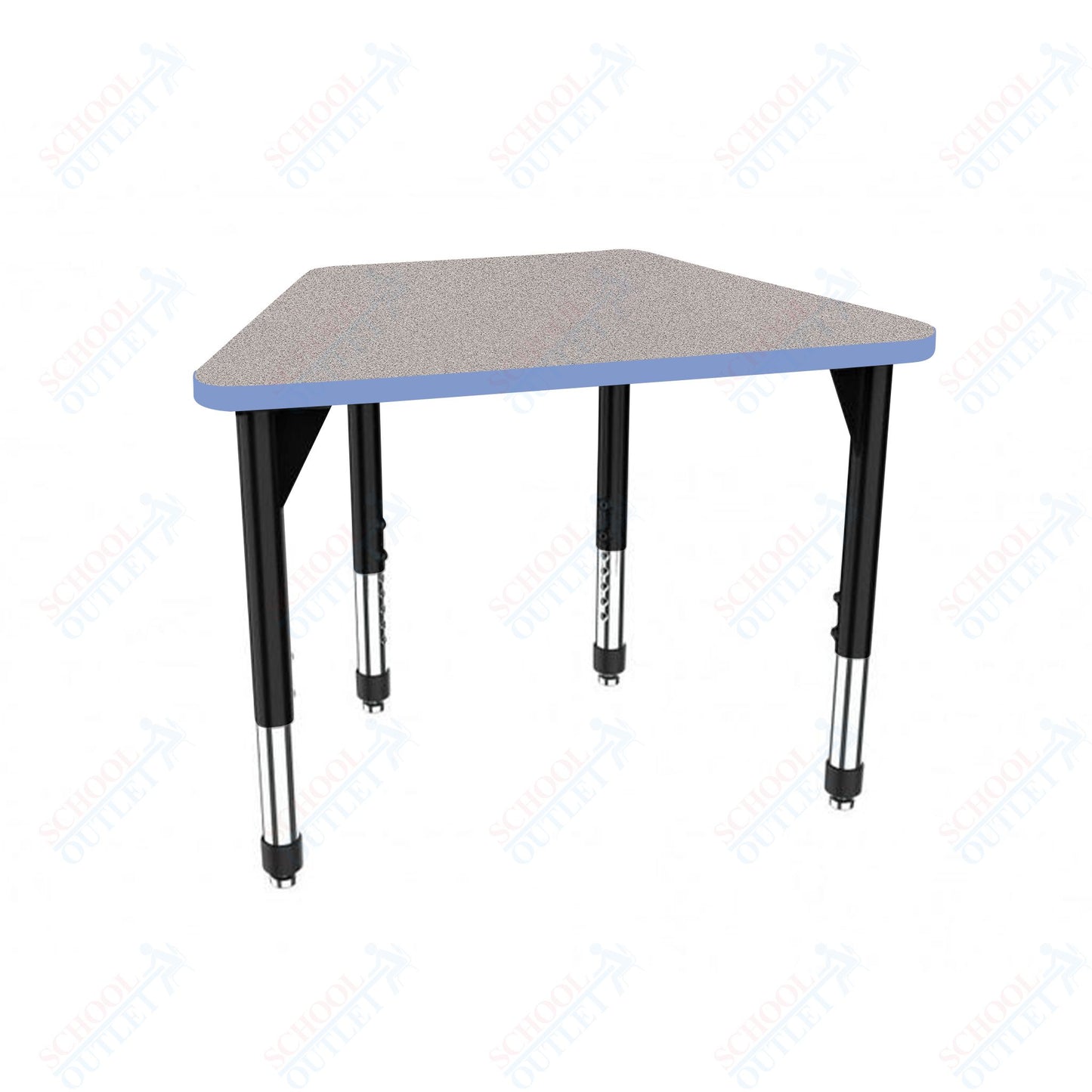 Marco Premier Series Trapezoid Collaborative Desk 31" x 20" Adjustable Height 21"-31" (43-2283-MB)