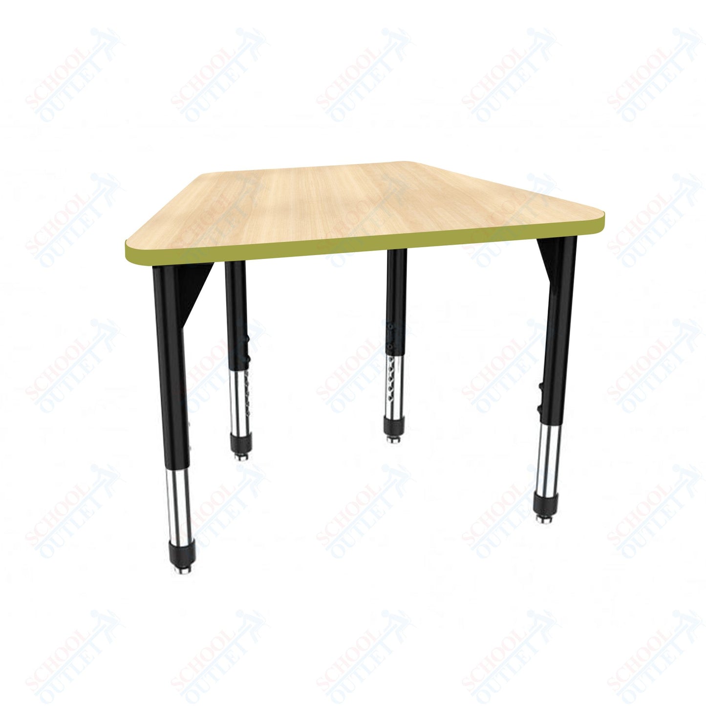 Marco Premier Series Trapezoid Collaborative Desk 31" x 20" Adjustable Height 21"-31" (43-2283-MB)