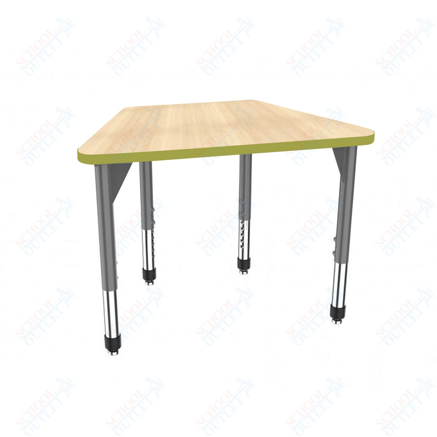 Marco Premier Series Trapezoid Collaborative Desk 31" x 20" Adjustable Height 21"-31" (43-2283-MB)