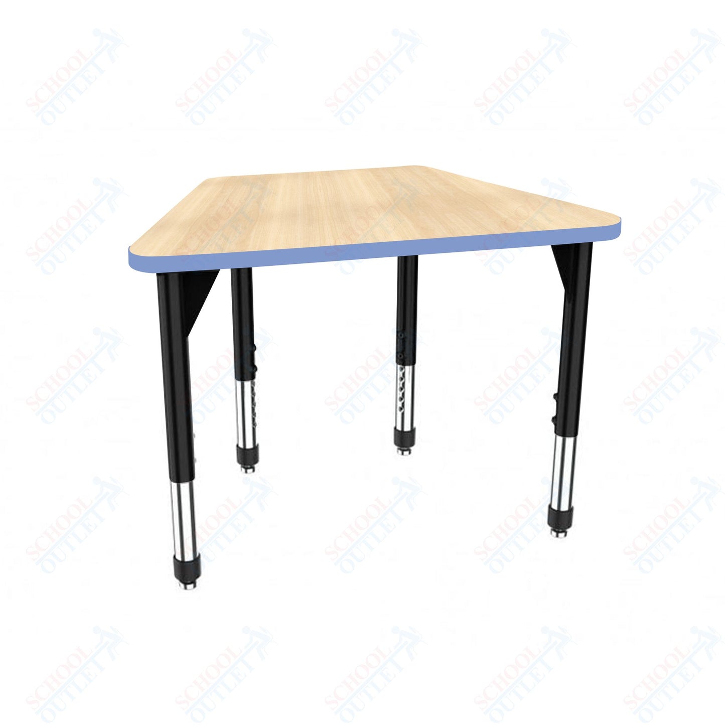 Marco Premier Series Trapezoid Collaborative Desk 31" x 20" Adjustable Height 21"-31" (43-2283-MB)