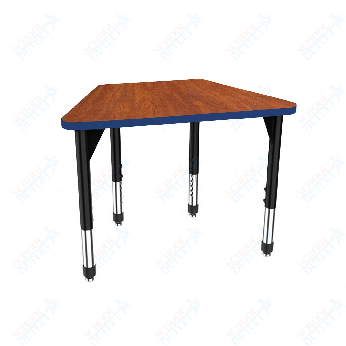 Marco Premier Series Trapezoid Collaborative Desk 31" x 20" Adjustable Height 21"-31" (43-2283-MB)