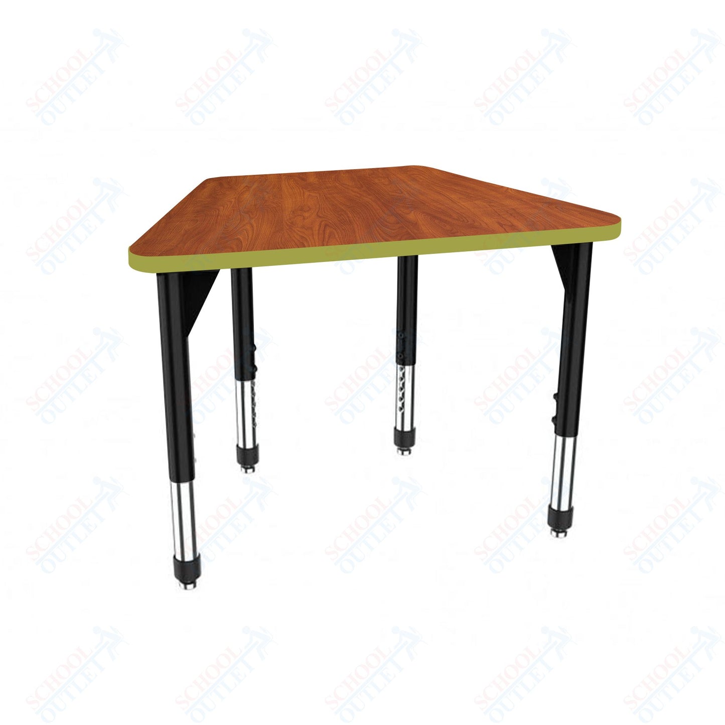 Marco Premier Series Trapezoid Collaborative Desk 31" x 20" Adjustable Height 21"-31" (43-2283-MB)