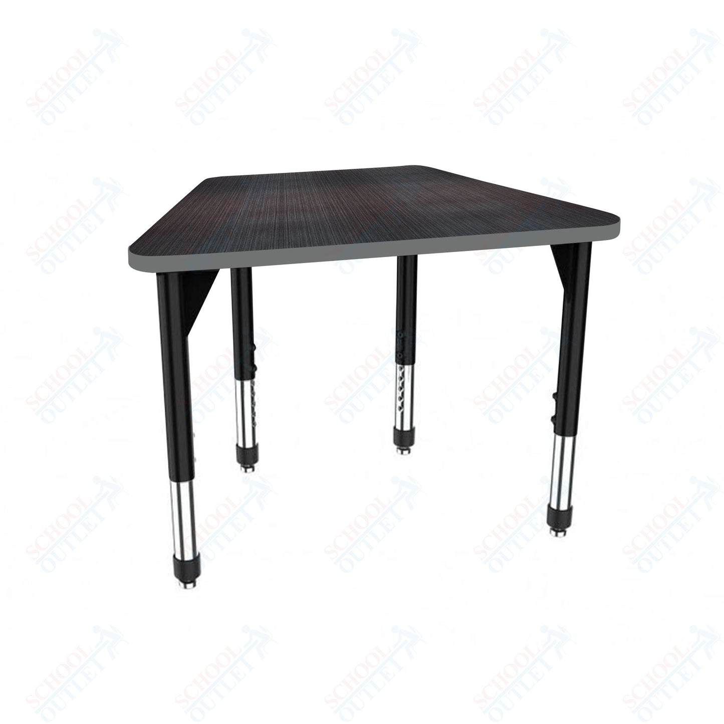 Marco Premier Series Trapezoid Collaborative Desk 31" x 20" Adjustable Height 21"-31" (43-2283-MB)