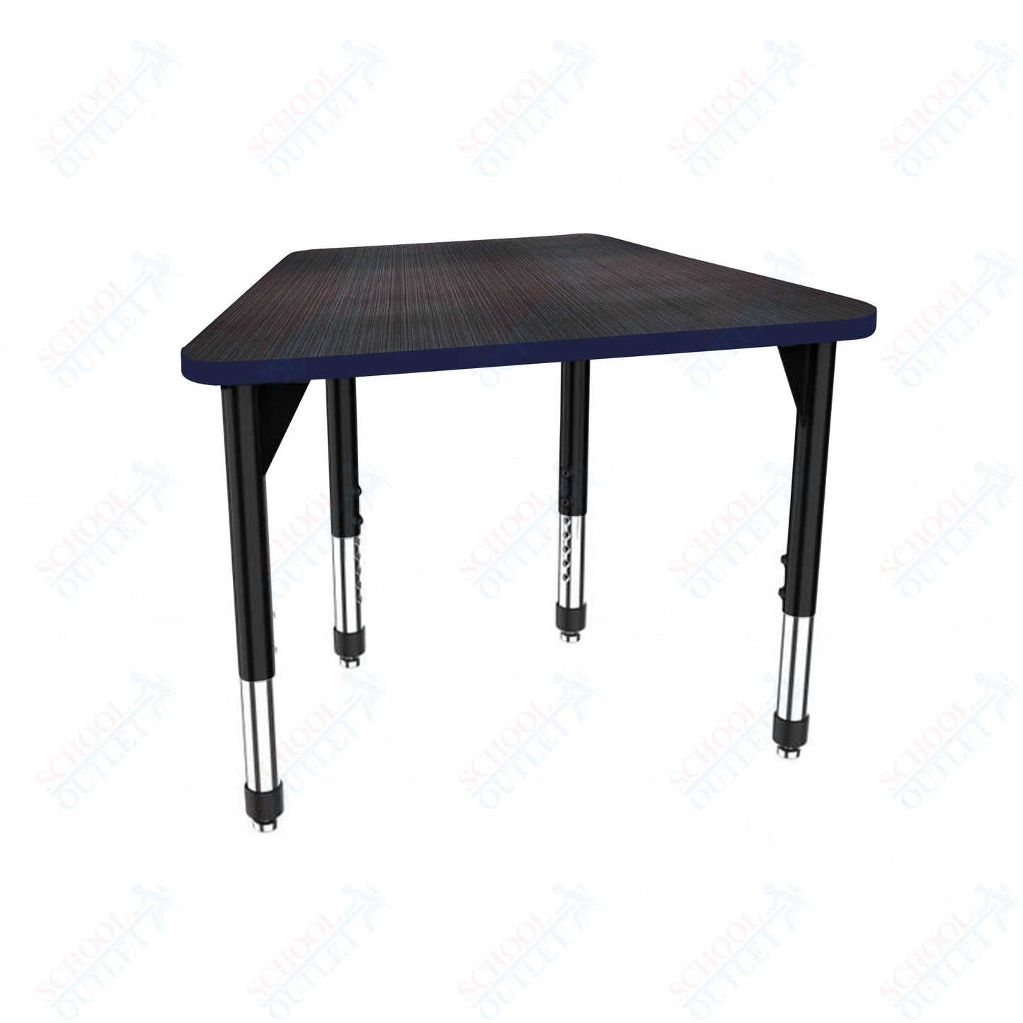 Marco Premier Series Trapezoid Collaborative Desk 31" x 20" Adjustable Height 21"-31" (43-2283-MB)