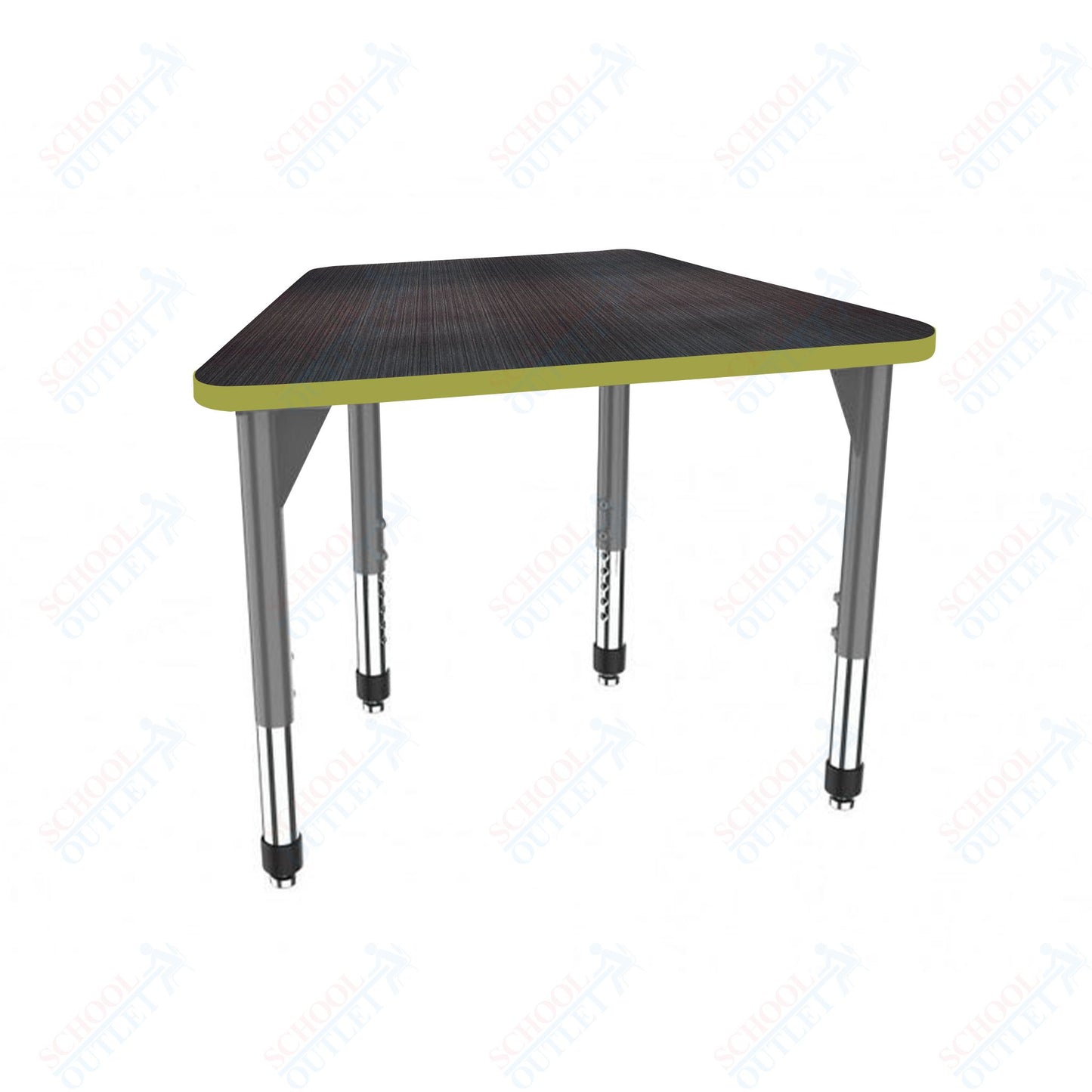 Marco Premier Series Trapezoid Collaborative Desk 31" x 20" Adjustable Height 21"-31" (43-2283-MB)