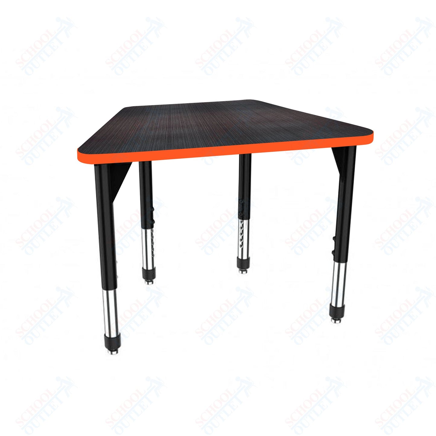 Marco Premier Series Trapezoid Collaborative Desk 31" x 20" Adjustable Height 21"-31" (43-2283-MB)