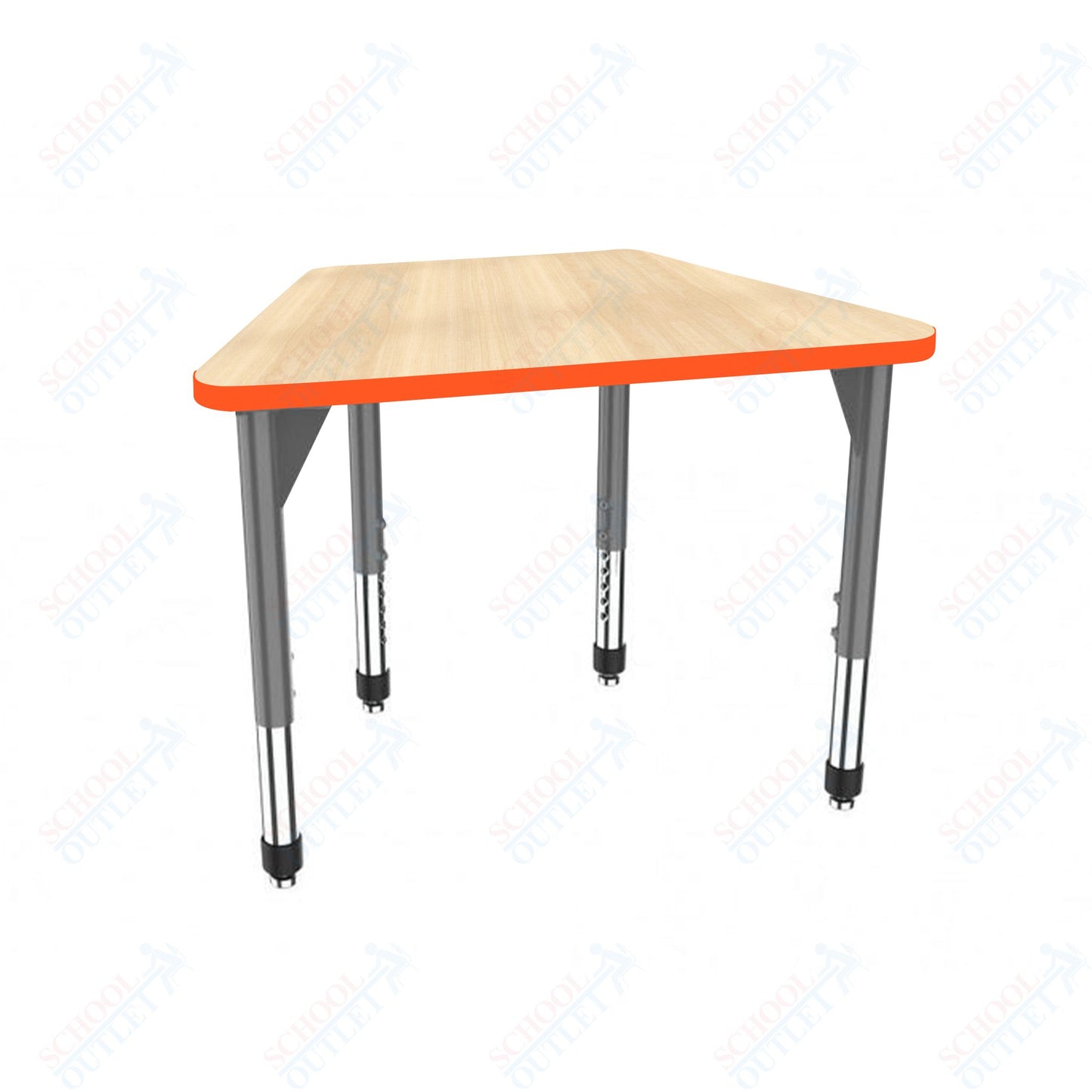 Marco Premier Series Trapezoid Collaborative Desk 31" x 20" Adjustable Height 21"-31" (43-2283-MB)