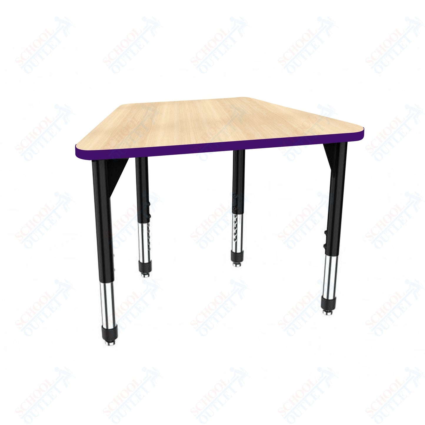 Marco Premier Series Trapezoid Collaborative Desk 31" x 20" Adjustable Height 21"-31" (43-2283-MB)