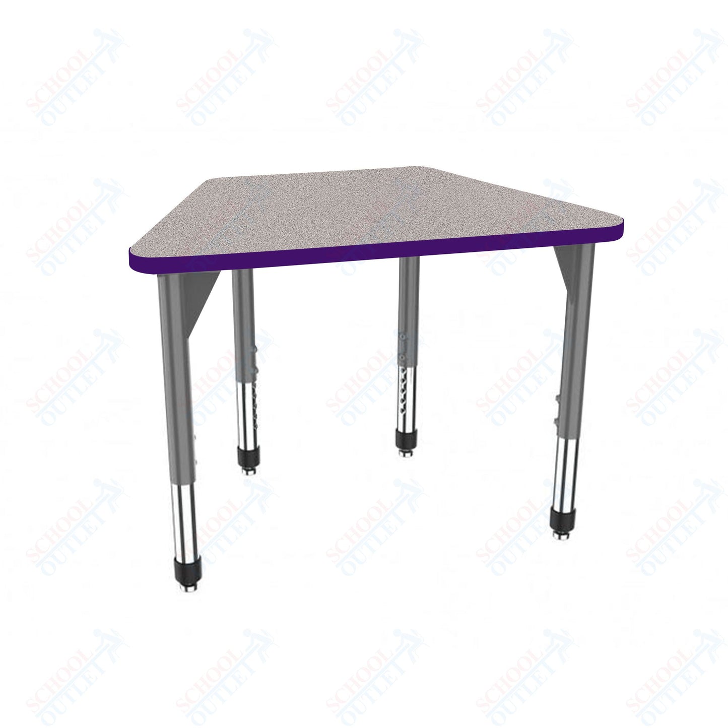 Marco Premier Series Trapezoid Collaborative Desk 31" x 20" Adjustable Height 21"-31" (43-2283-MB)