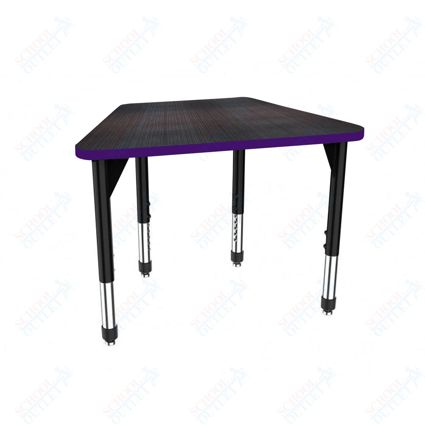 Marco Premier Series Trapezoid Collaborative Desk 31" x 20" Adjustable Height 21"-31" (43-2283-MB)