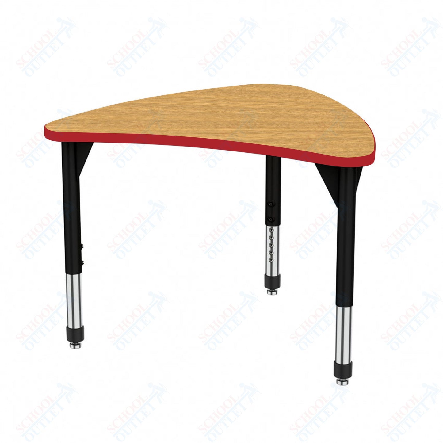 Marco Premier Series Large Chevron Collaborative Desk 31" x 38" Adjustable Height 21"-31" (43-2290-MB)