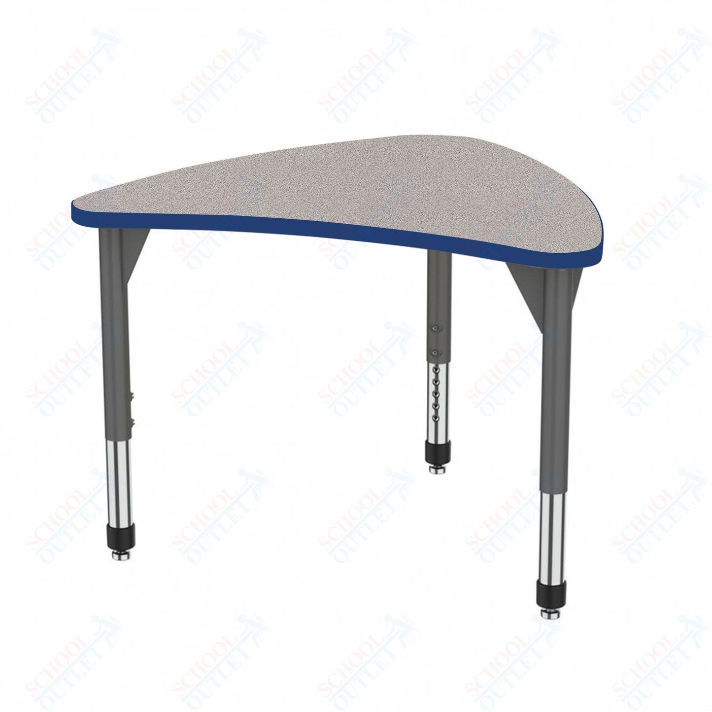 Marco Premier Series Large Chevron Collaborative Desk 31" x 38" Adjustable Height 21"-31" (43-2290-MB)