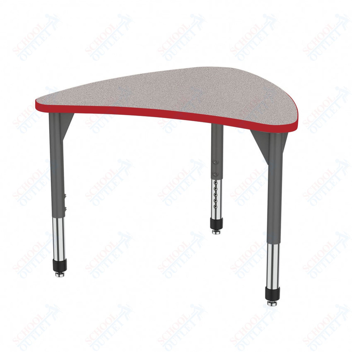 Marco Premier Series Large Chevron Collaborative Desk 31" x 38" Adjustable Height 21"-31" (43-2290-MB)