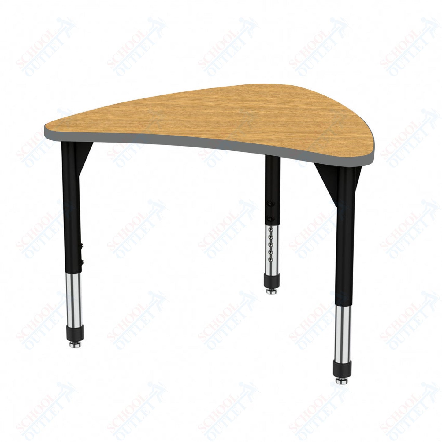 Marco Premier Series Large Chevron Collaborative Desk 31" x 38" Adjustable Height 21"-31" (43-2290-MB)