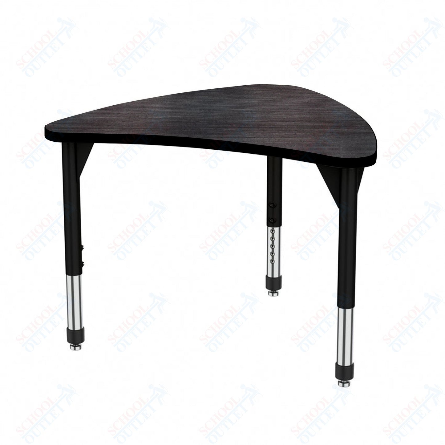 Marco Premier Series Large Chevron Collaborative Desk 31" x 38" Adjustable Height 21"-31" (43-2290-MB)