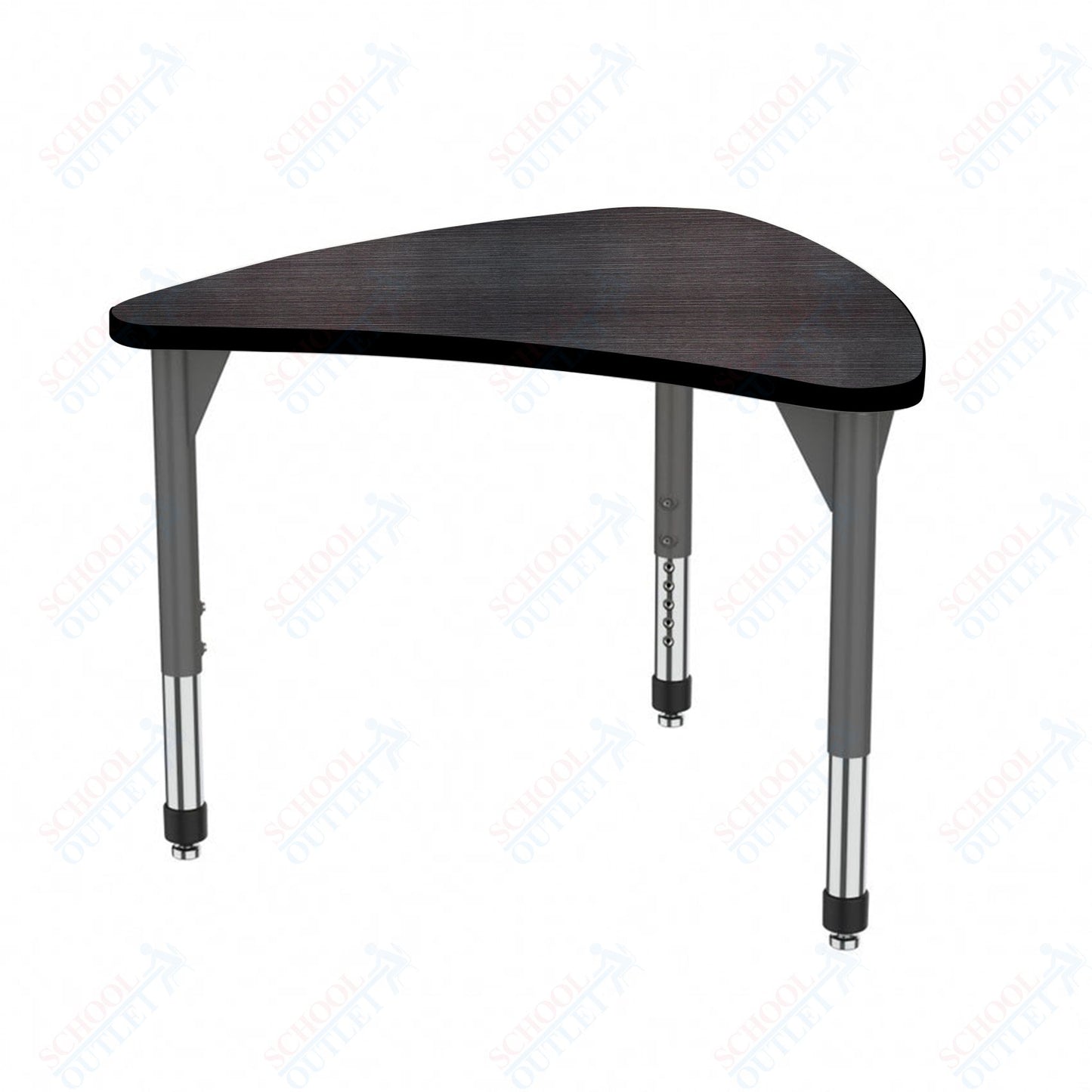 Marco Premier Series Large Chevron Collaborative Desk 31" x 38" Adjustable Height 21"-31" (43-2290-MB)