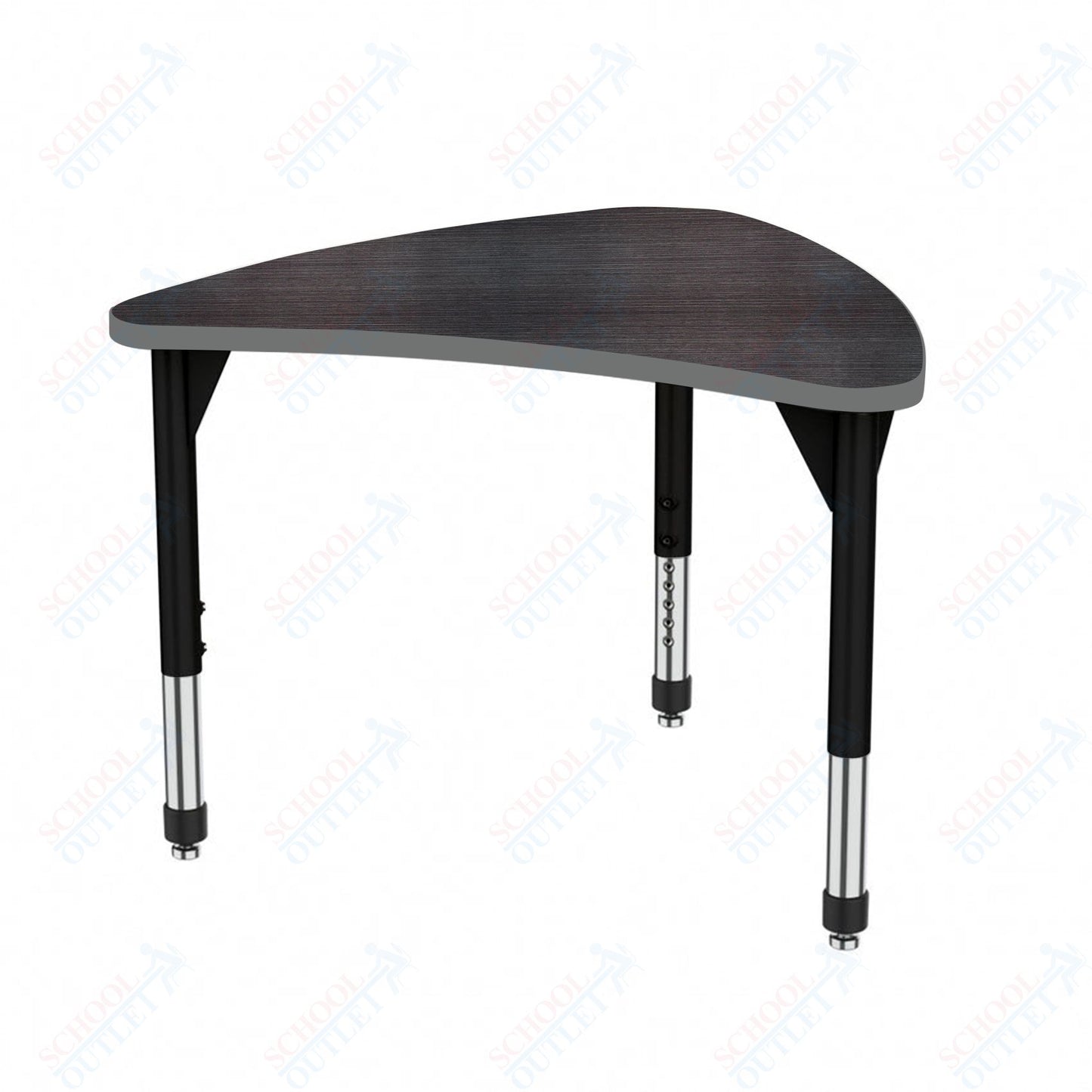 Marco Premier Series Large Chevron Collaborative Desk 31" x 38" Adjustable Height 21"-31" (43-2290-MB)