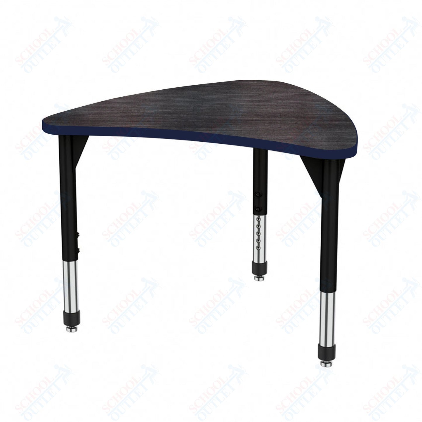 Marco Premier Series Large Chevron Collaborative Desk 31" x 38" Adjustable Height 21"-31" (43-2290-MB)