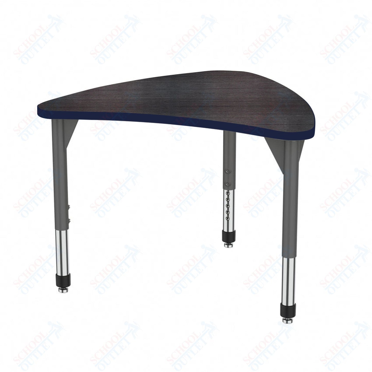 Marco Premier Series Large Chevron Collaborative Desk 31" x 38" Adjustable Height 21"-31" (43-2290-MB)