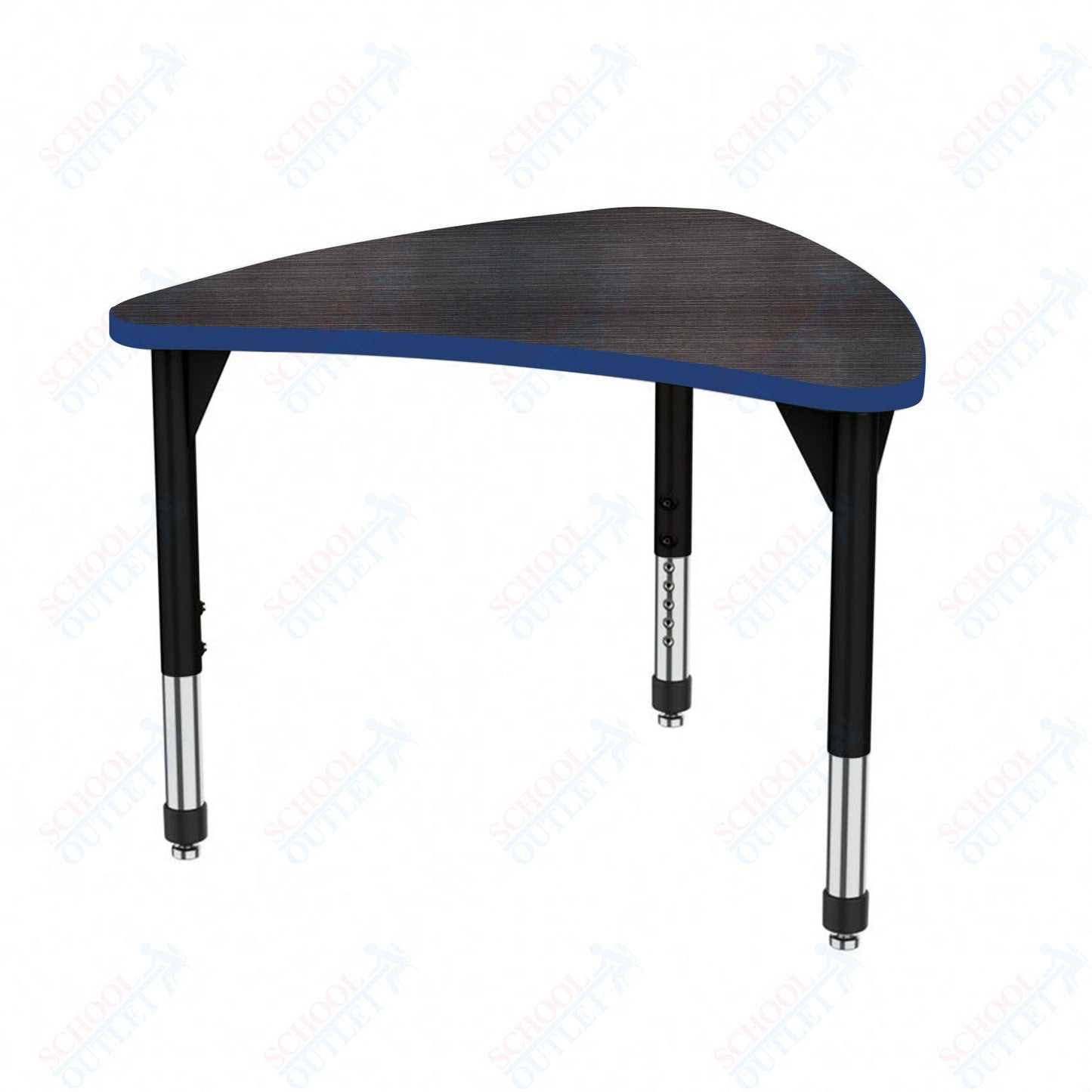 Marco Premier Series Large Chevron Collaborative Desk 31" x 38" Adjustable Height 21"-31" (43-2290-MB)