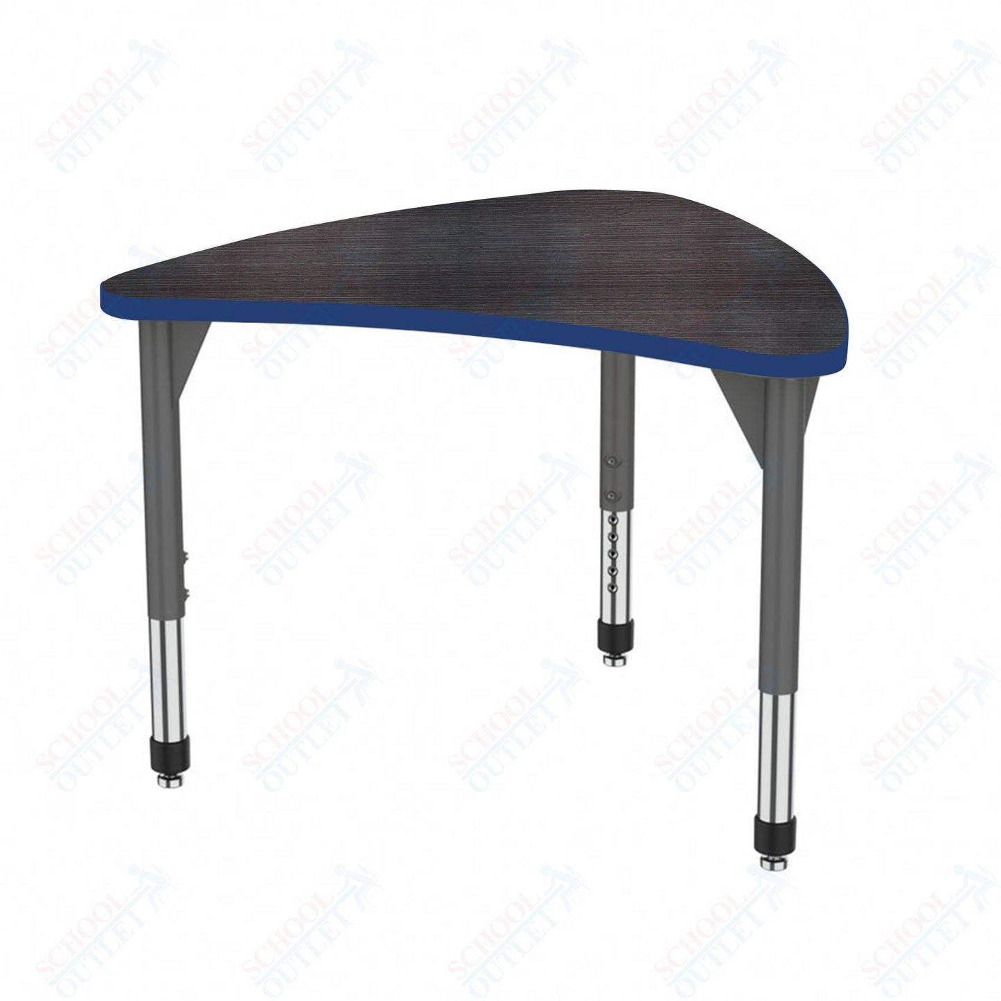 Marco Premier Series Large Chevron Collaborative Desk 31" x 38" Adjustable Height 21"-31" (43-2290-MB)