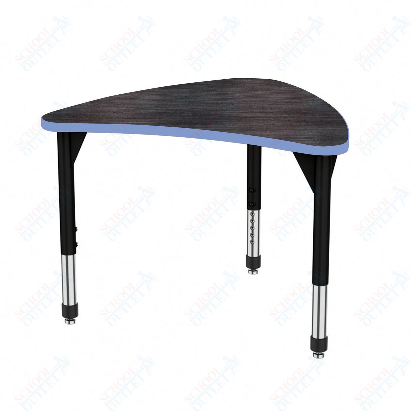 Marco Premier Series Large Chevron Collaborative Desk 31" x 38" Adjustable Height 21"-31" (43-2290-MB)