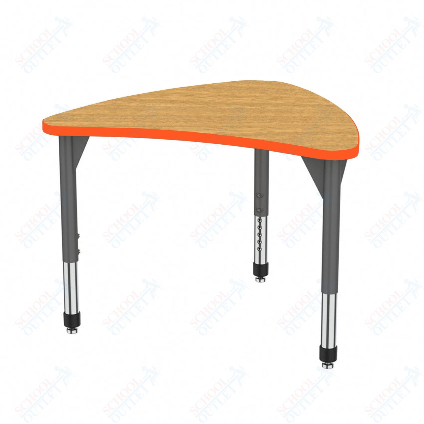 Marco Premier Series Large Chevron Collaborative Desk 31" x 38" Adjustable Height 21"-31" (43-2290-MB)