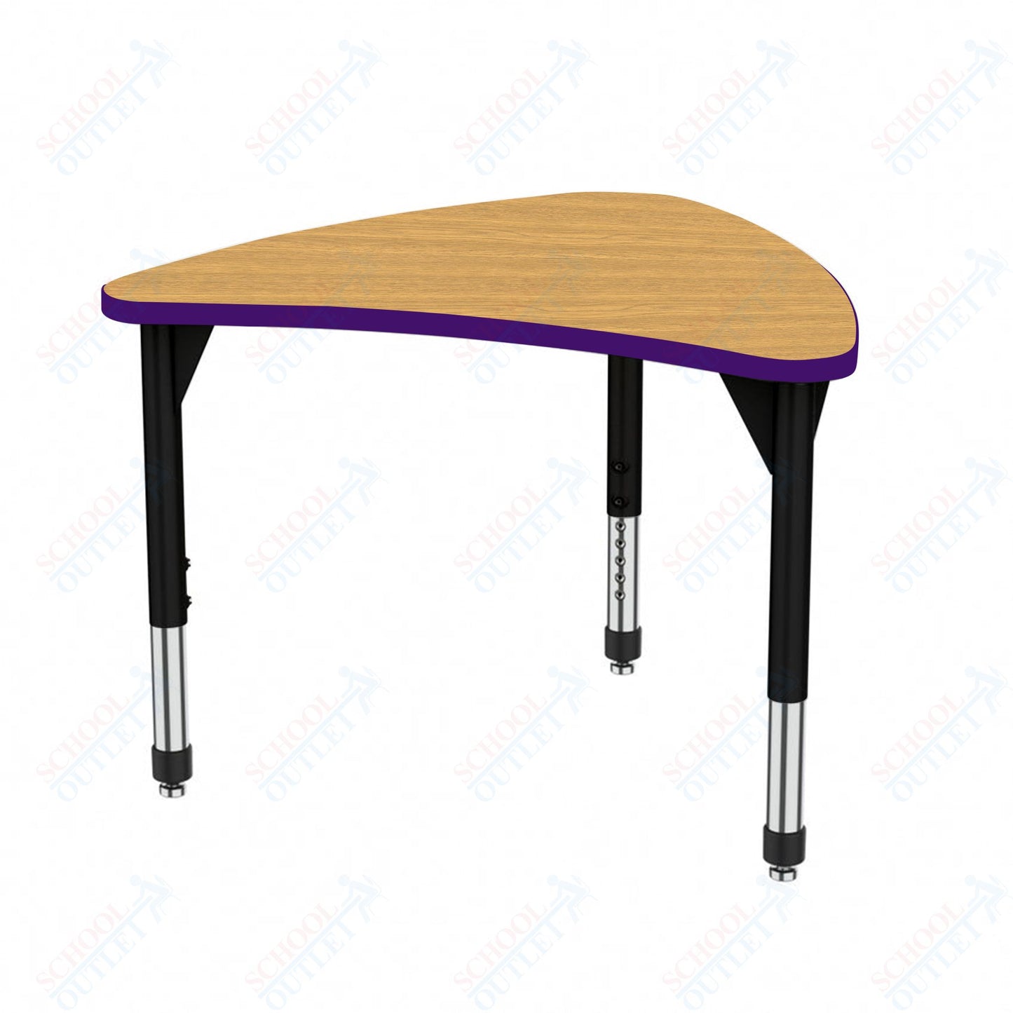 Marco Premier Series Large Chevron Collaborative Desk 31" x 38" Adjustable Height 21"-31" (43-2290-MB)