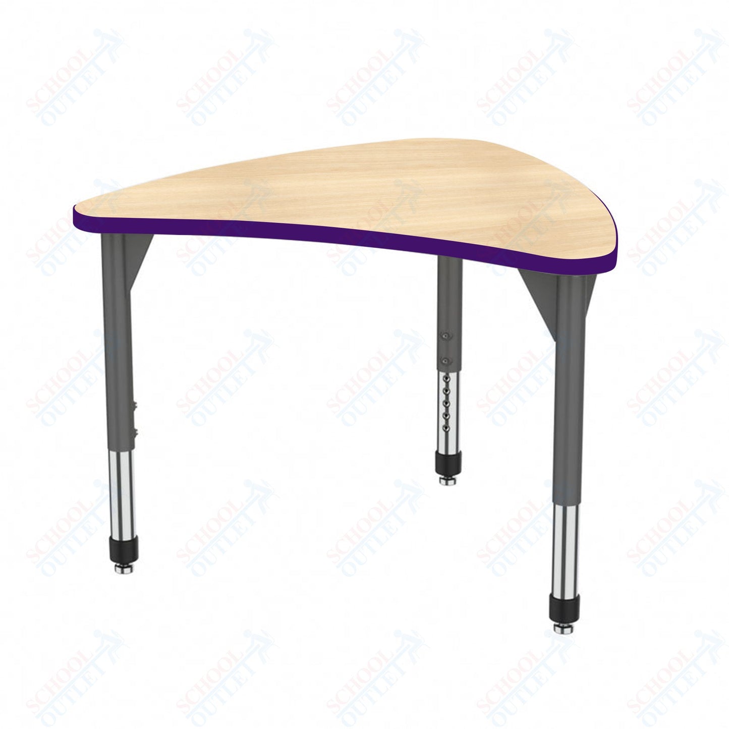 Marco Premier Series Large Chevron Collaborative Desk 31" x 38" Adjustable Height 21"-31" (43-2290-MB)