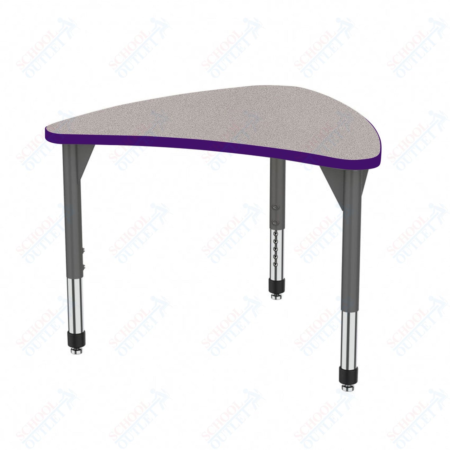 Marco Premier Series Large Chevron Collaborative Desk 31" x 38" Adjustable Height 21"-31" (43-2290-MB)