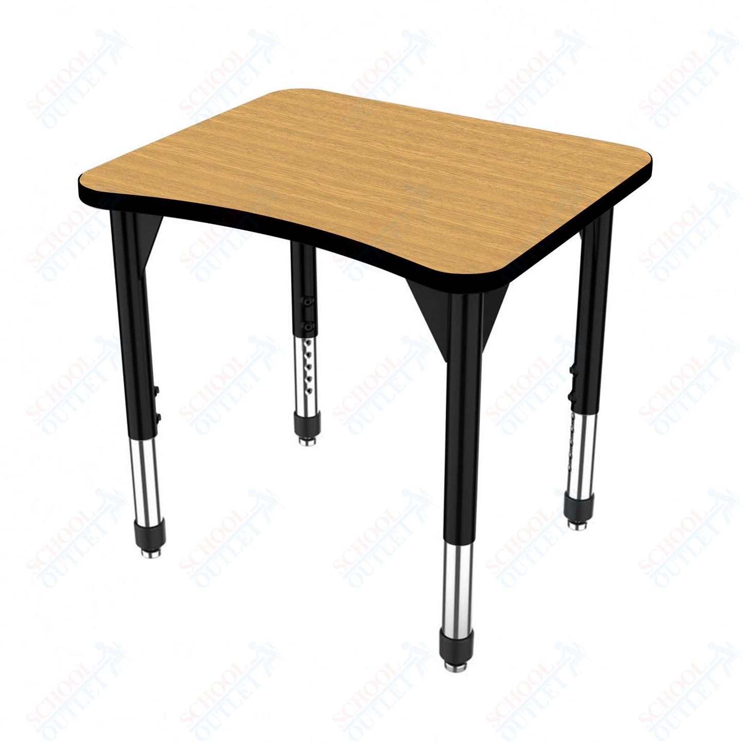 Marco Premier Series Curve Collaborative Desk 24" x 28" Adjustable Height 21"-31" (43-2291-MB)