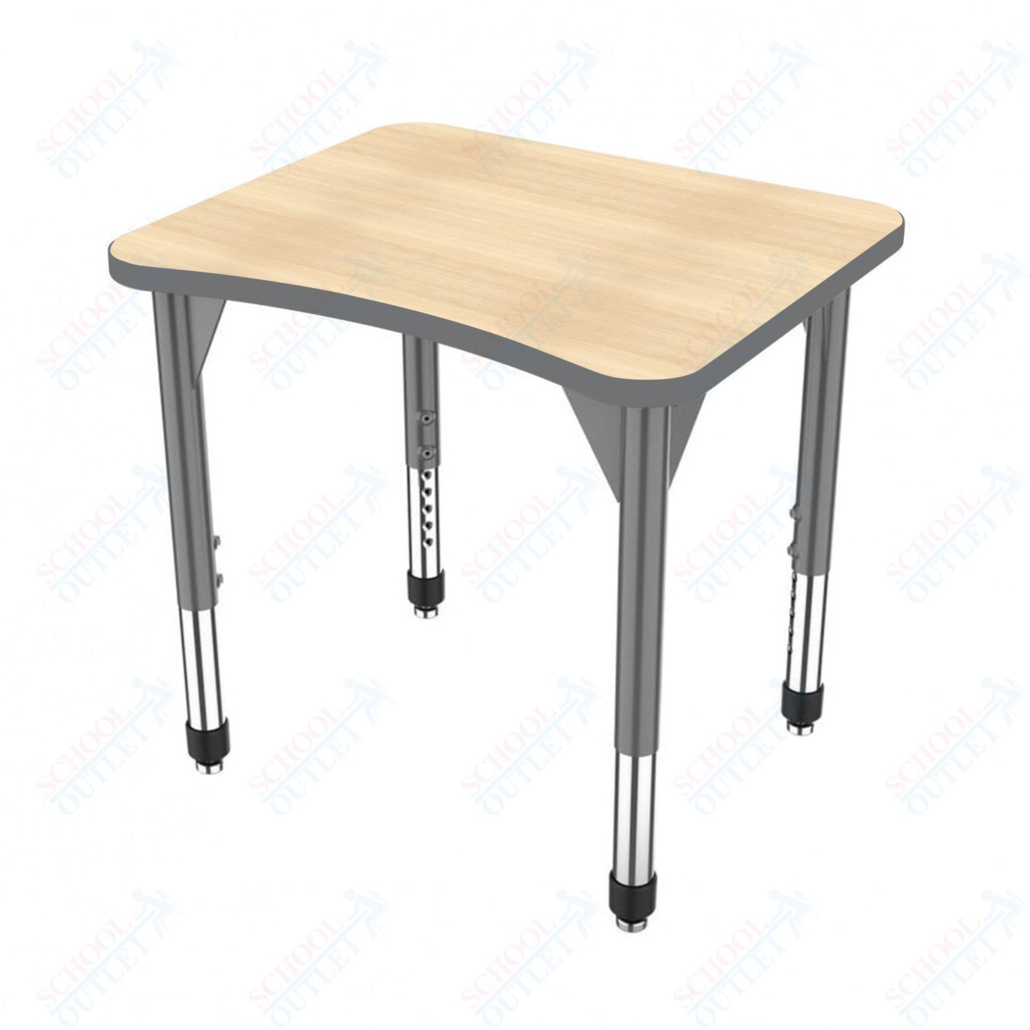 Marco Premier Series Curve Collaborative Desk 24" x 28" Adjustable Height 21"-31" (43-2291-MB)