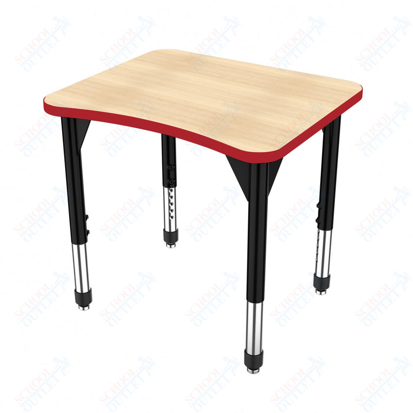 Marco Premier Series Curve Collaborative Desk 24" x 28" Adjustable Height 21"-31" (43-2291-MB)