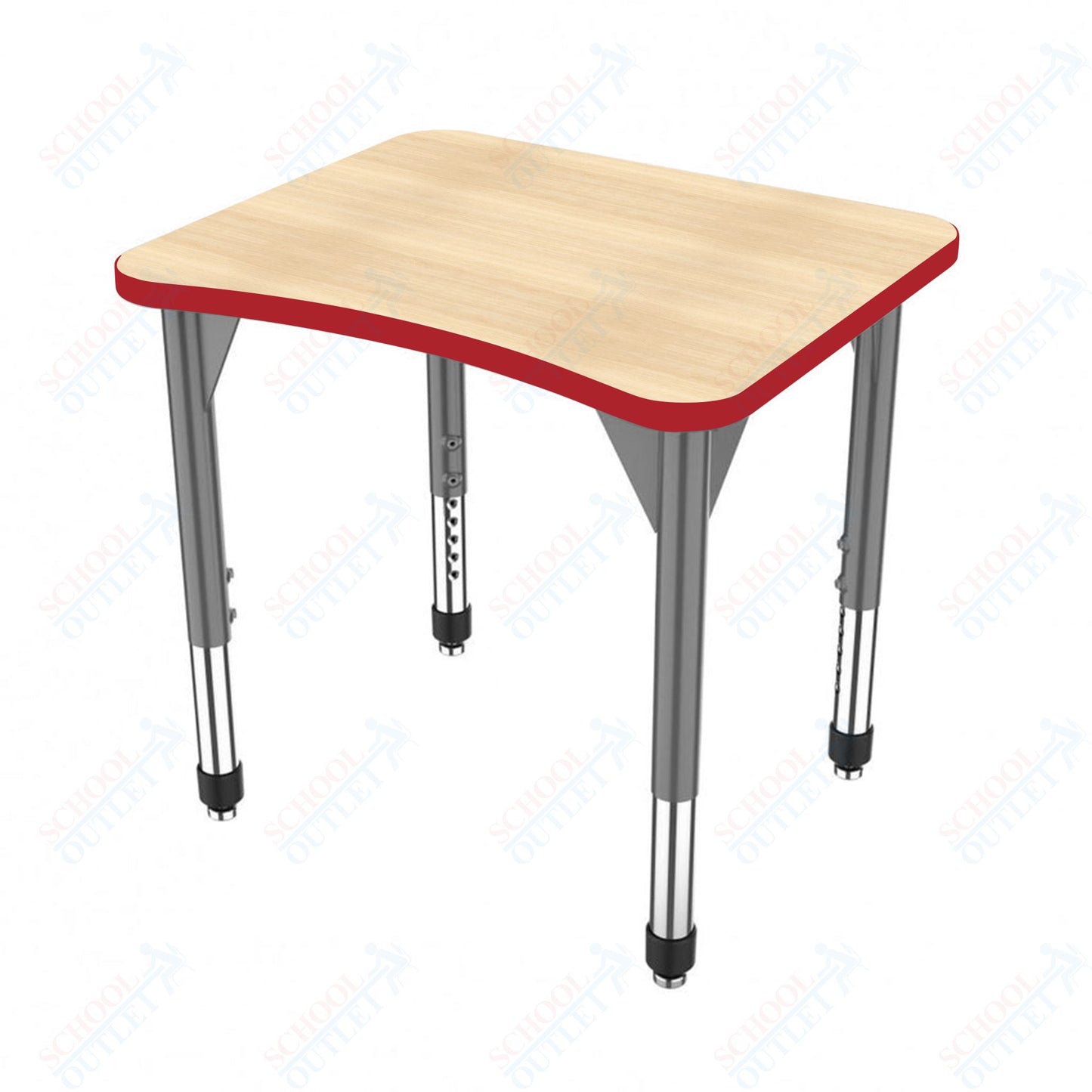 Marco Premier Series Curve Collaborative Desk 24" x 28" Adjustable Height 21"-31" (43-2291-MB)