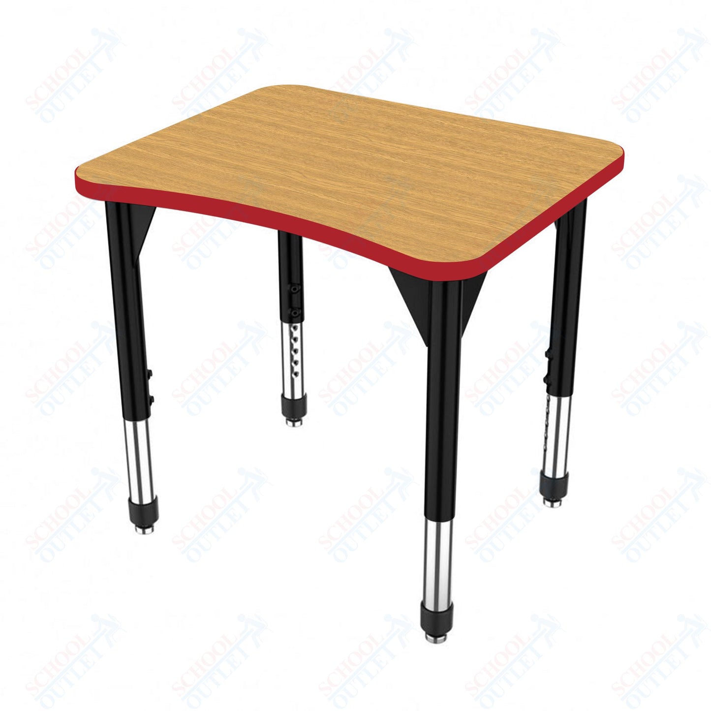 Marco Premier Series Curve Collaborative Desk 24" x 28" Adjustable Height 21"-31" (43-2291-MB)