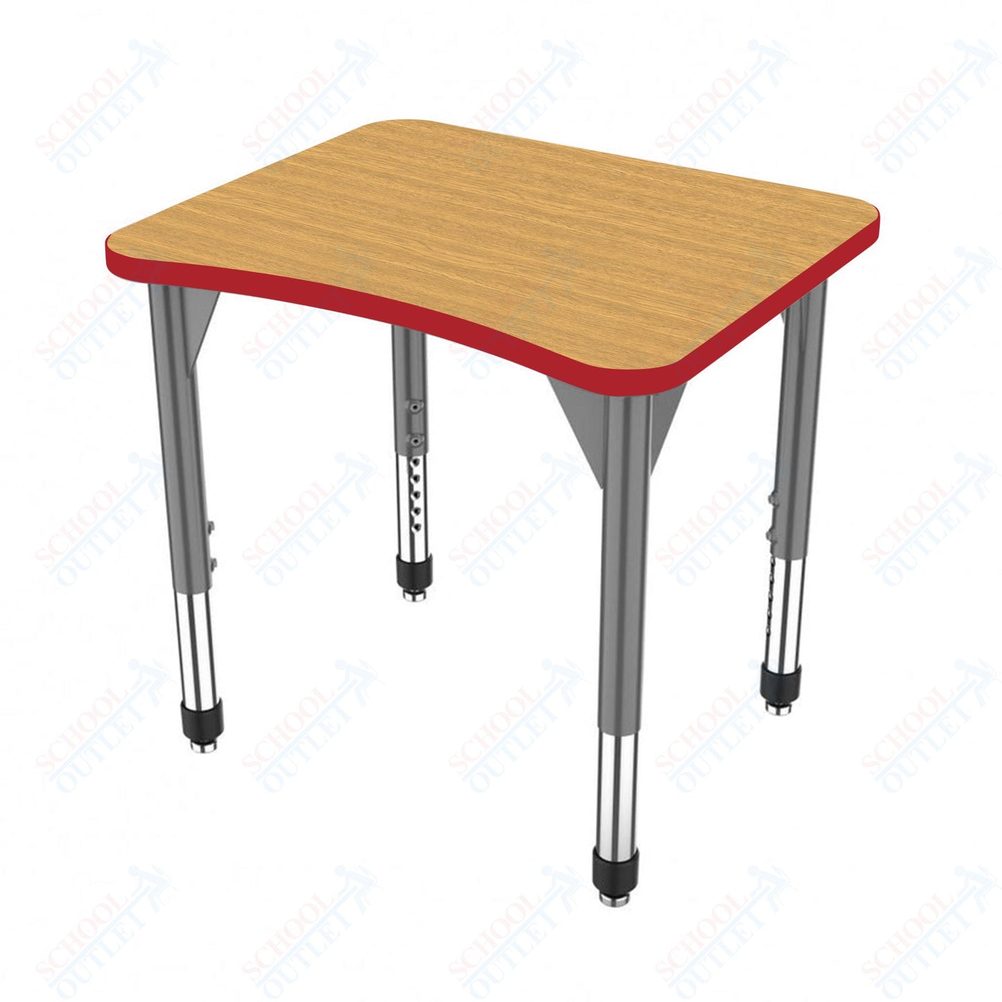 Marco Premier Series Curve Collaborative Desk 24" x 28" Adjustable Height 21"-31" (43-2291-MB)