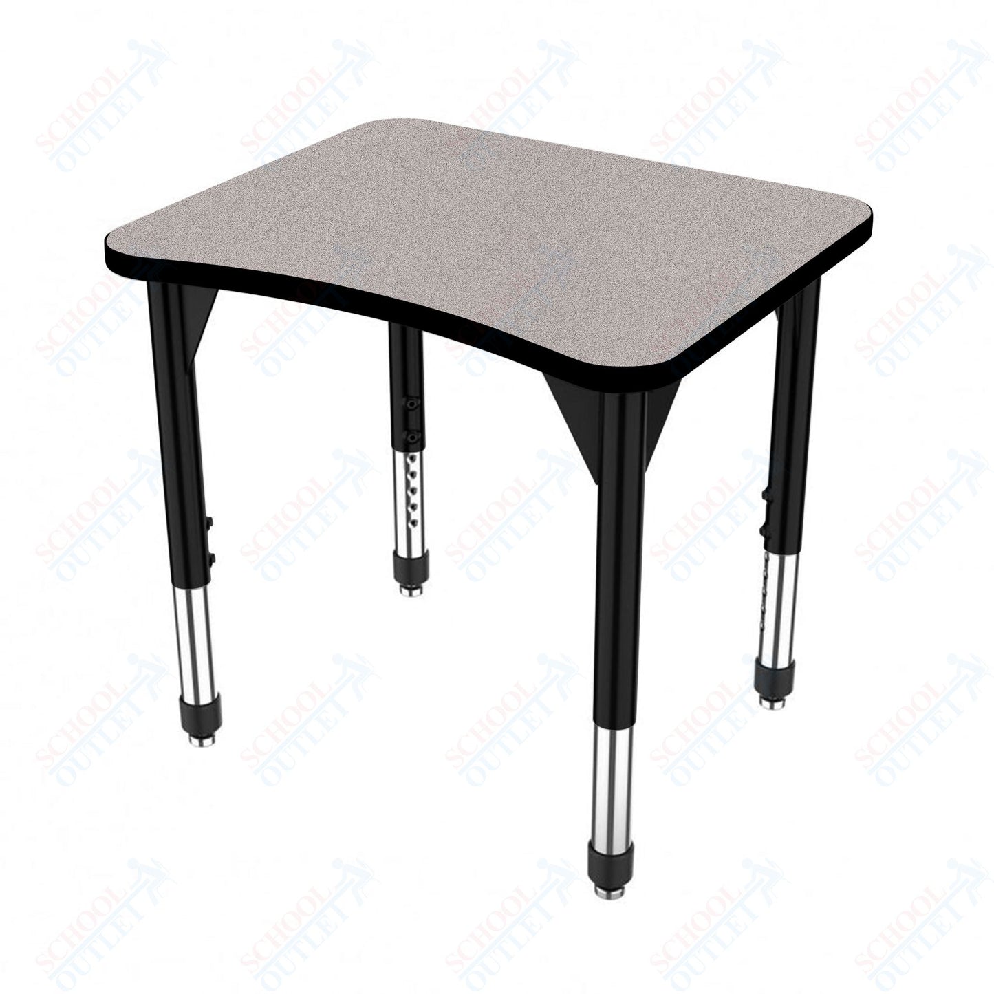 Marco Premier Series Curve Collaborative Desk 24" x 28" Adjustable Height 21"-31" (43-2291-MB)