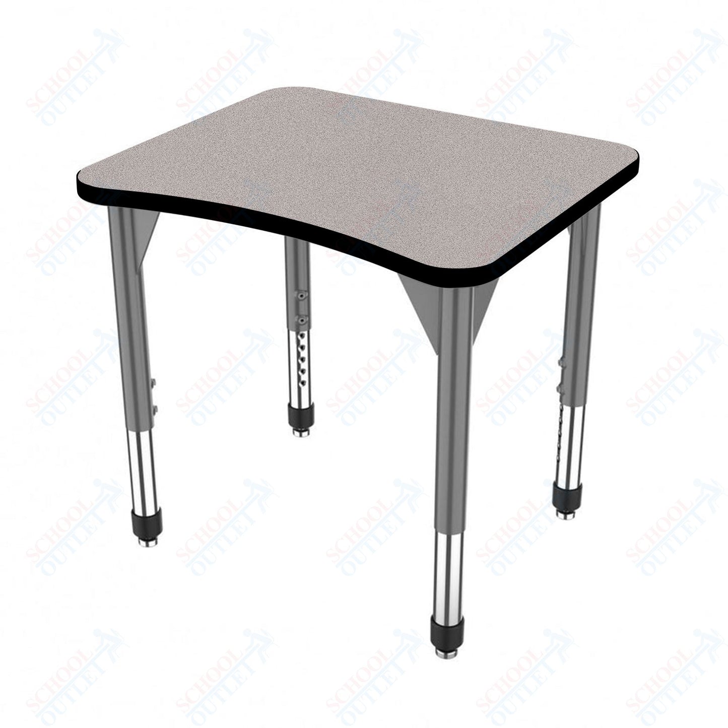 Marco Premier Series Curve Collaborative Desk 24" x 28" Adjustable Height 21"-31" (43-2291-MB)