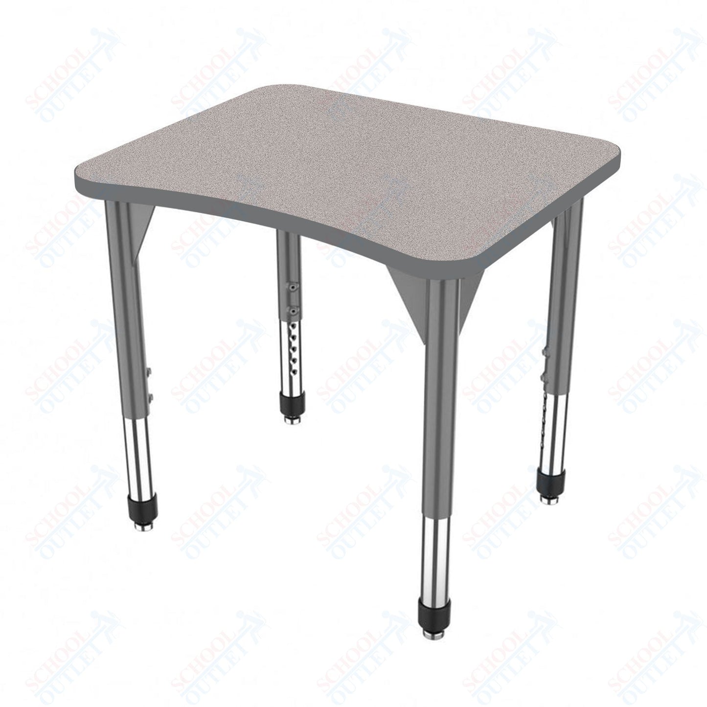 Marco Premier Series Curve Collaborative Desk 24" x 28" Adjustable Height 21"-31" (43-2291-MB)