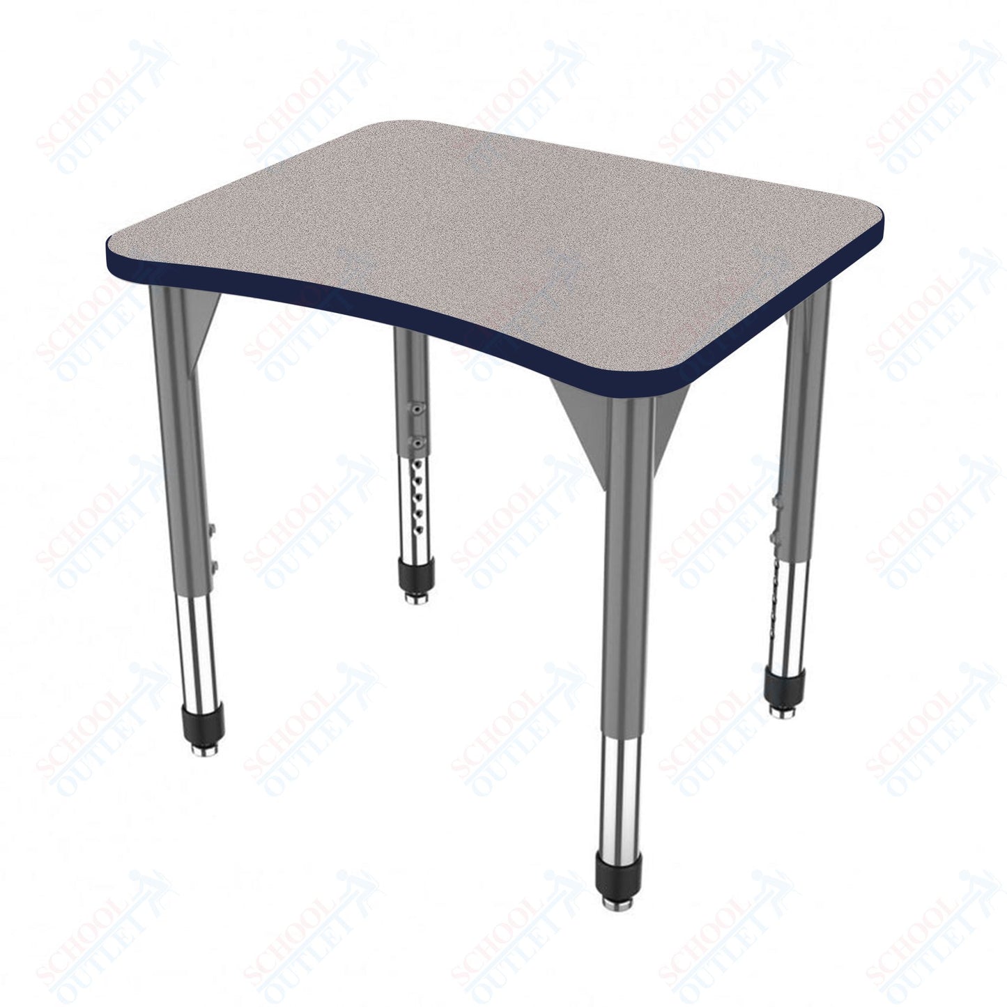 Marco Premier Series Curve Collaborative Desk 24" x 28" Adjustable Height 21"-31" (43-2291-MB)