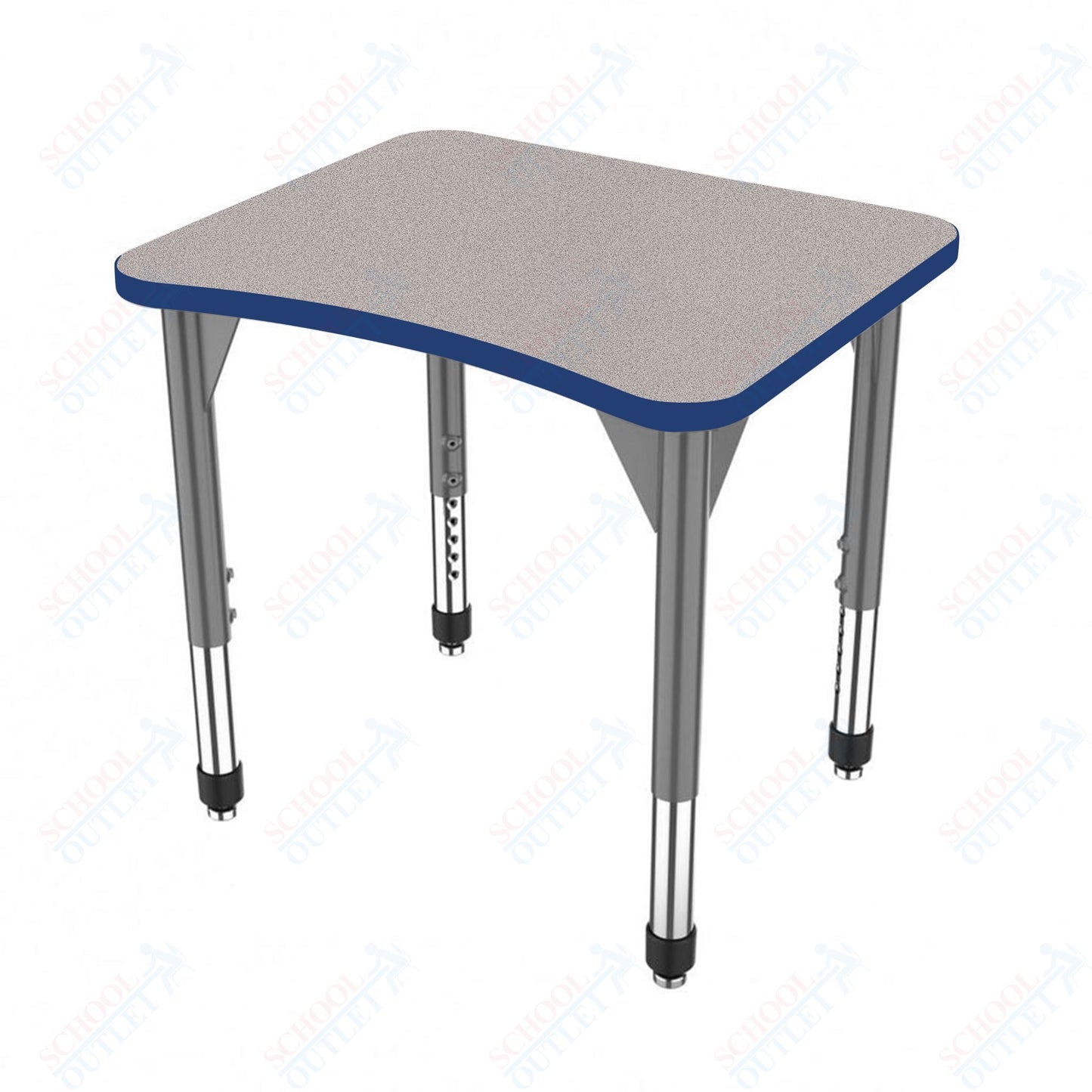 Marco Premier Series Curve Collaborative Desk 24" x 28" Adjustable Height 21"-31" (43-2291-MB)