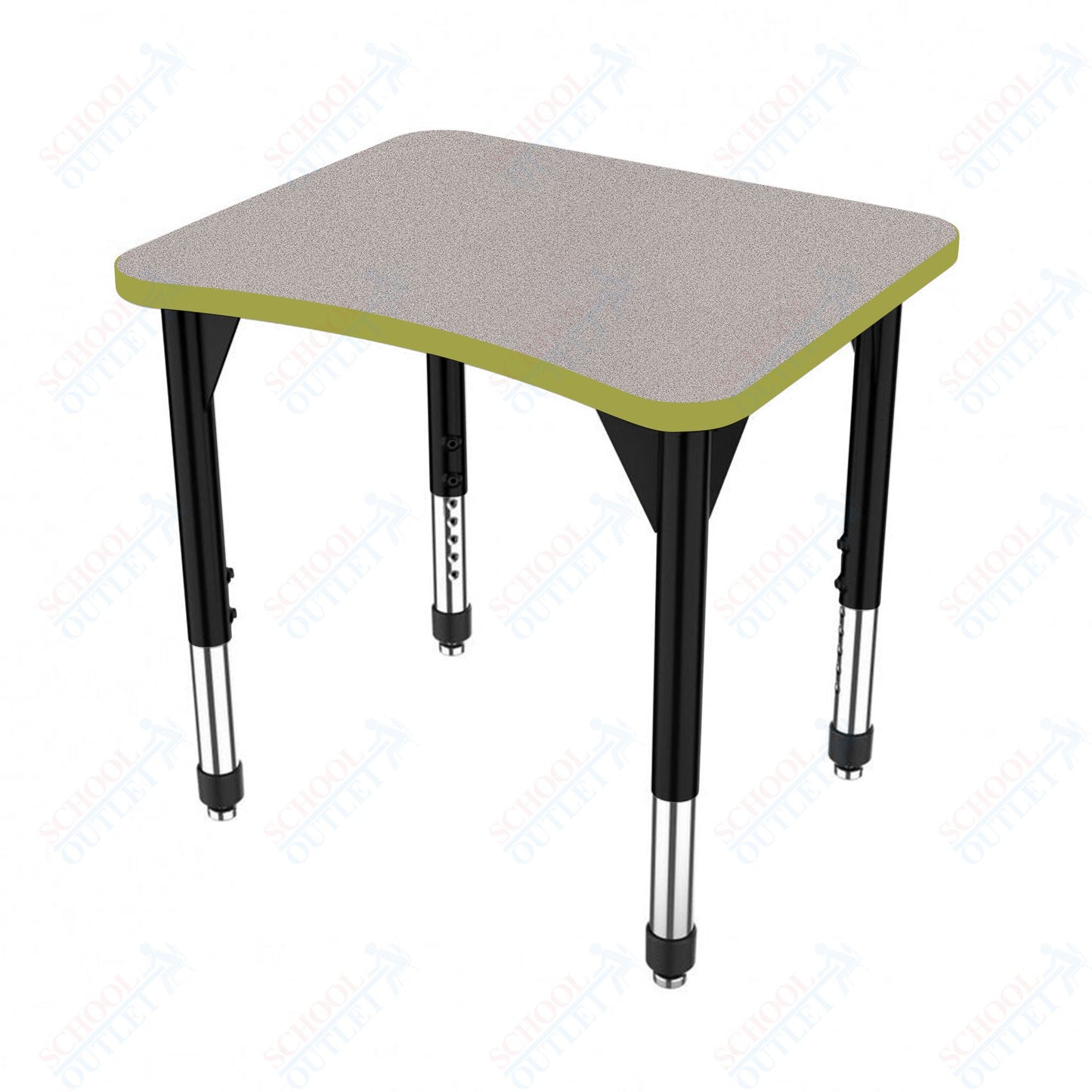 Marco Premier Series Curve Collaborative Desk 24" x 28" Adjustable Height 21"-31" (43-2291-MB)