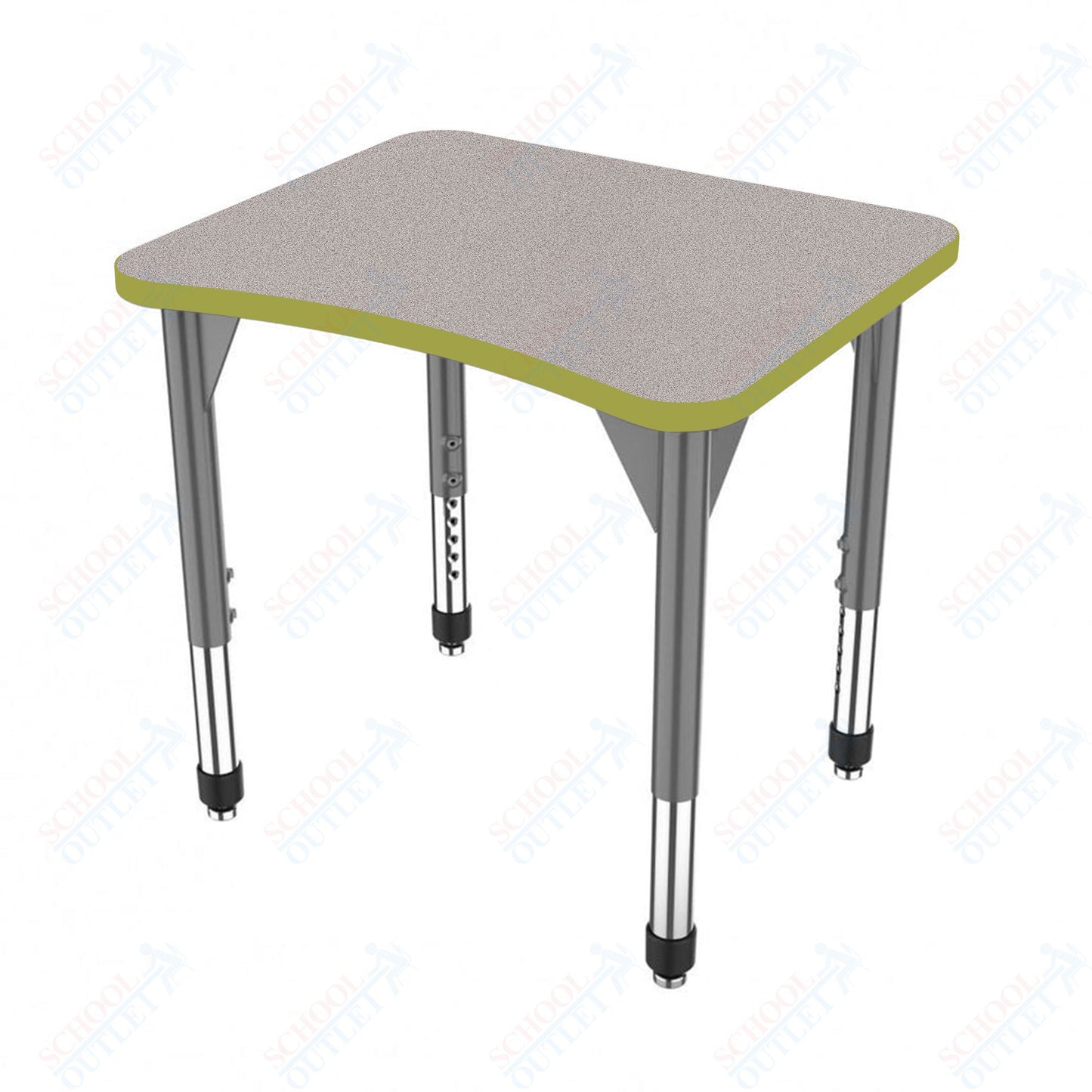 Marco Premier Series Curve Collaborative Desk 24" x 28" Adjustable Height 21"-31" (43-2291-MB)